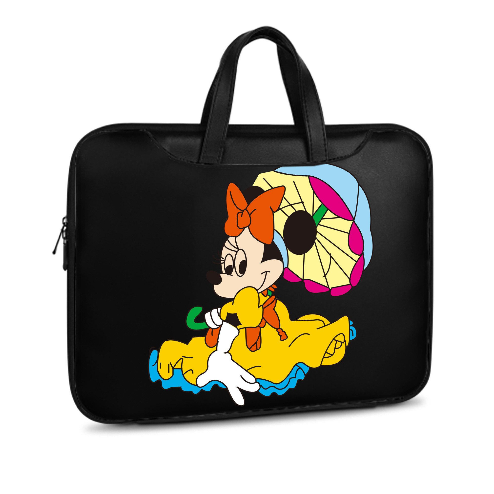 （画像用） ミッキーマウス Mickey Mouse レザーラップトップバッグ　ノートパソコンケース