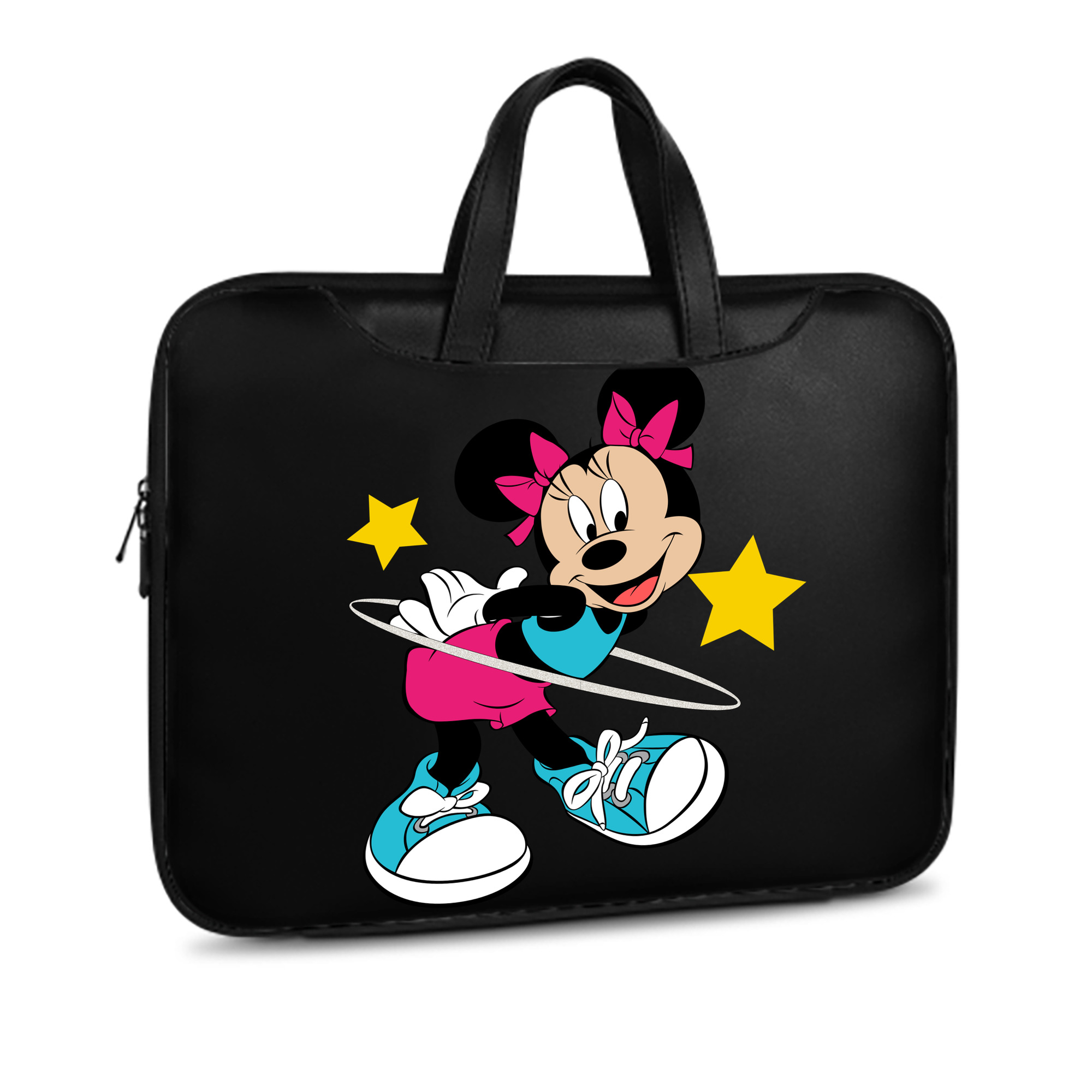 （画像用） ミッキーマウス Mickey Mouse レザーラップトップバッグ　ノートパソコンケース