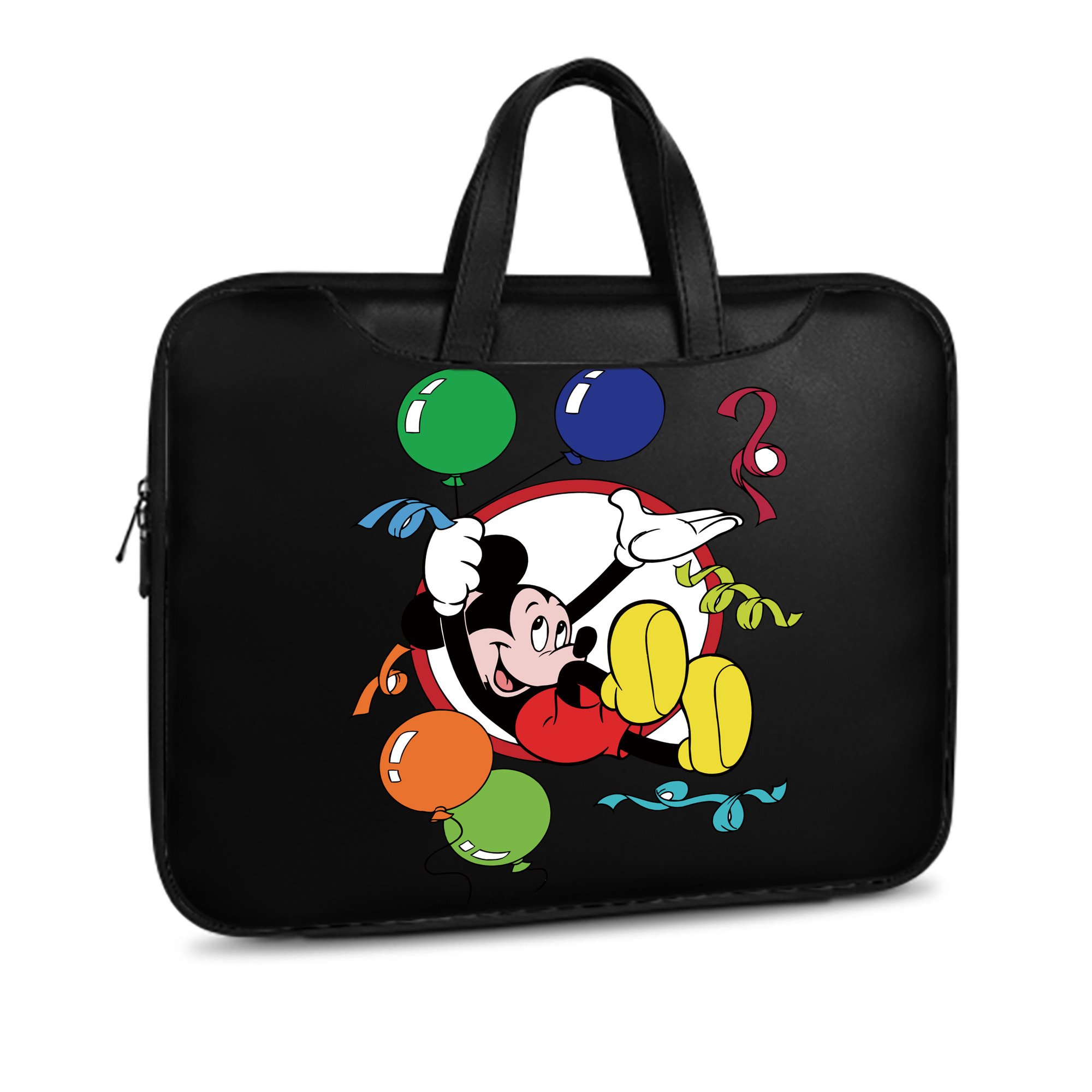 （画像用） ミッキーマウス Mickey Mouse レザーラップトップバッグ　ノートパソコンケース