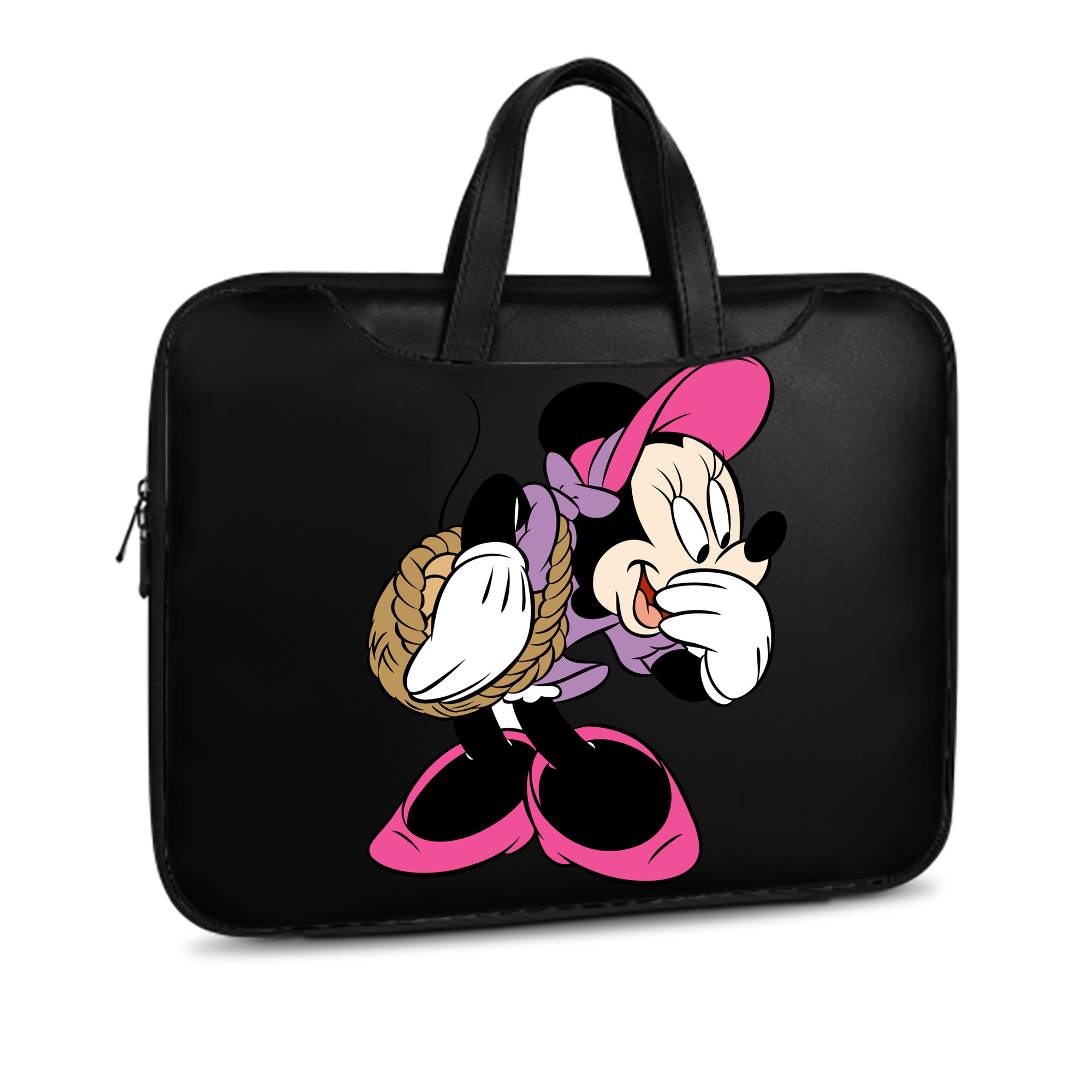（画像用） ミッキーマウス Mickey Mouse レザーラップトップバッグ　ノートパソコンケース