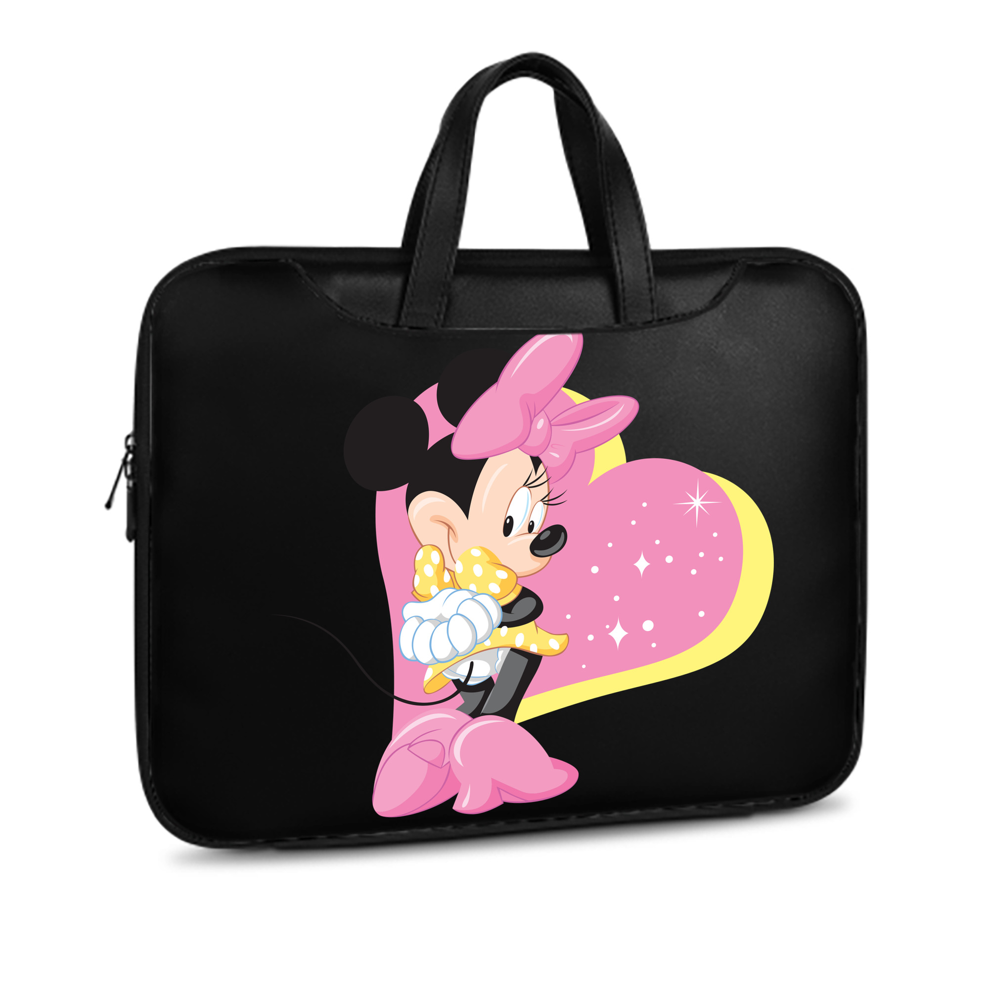 （画像用） ミッキーマウス Mickey Mouse レザーラップトップバッグ　ノートパソコンケース