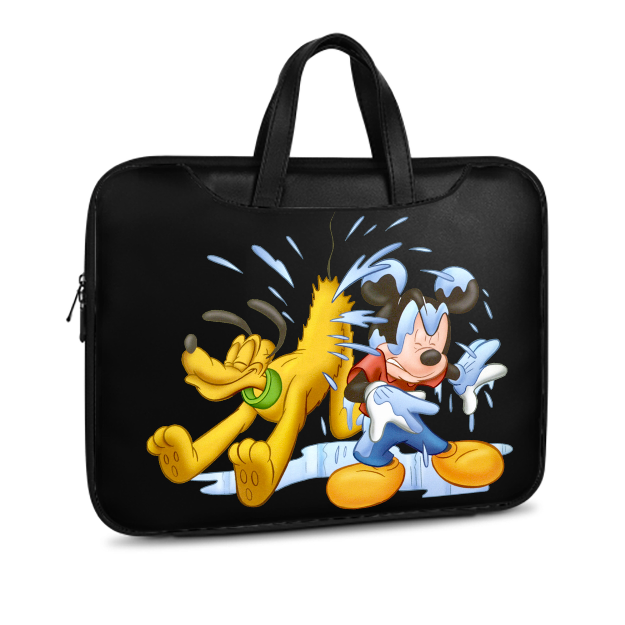 （画像用） ミッキーマウス Mickey Mouse レザーラップトップバッグ　ノートパソコンケース