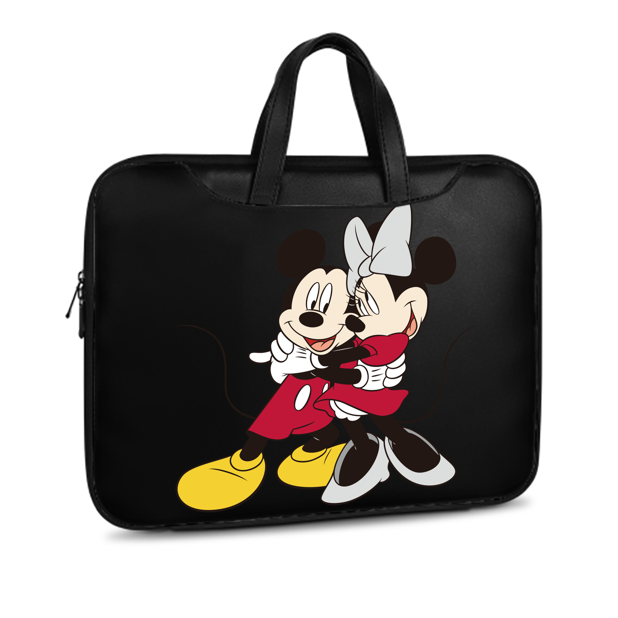 （画像用） ミッキーマウス Mickey Mouse レザーラップトップバッグ　ノートパソコンケース