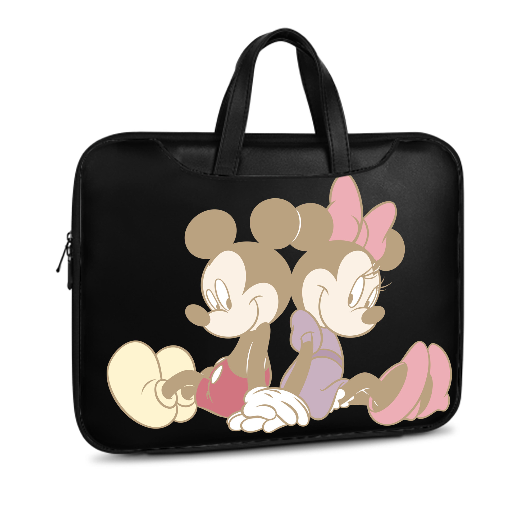 （画像用） ミッキーマウス Mickey Mouse レザーラップトップバッグ　ノートパソコンケース
