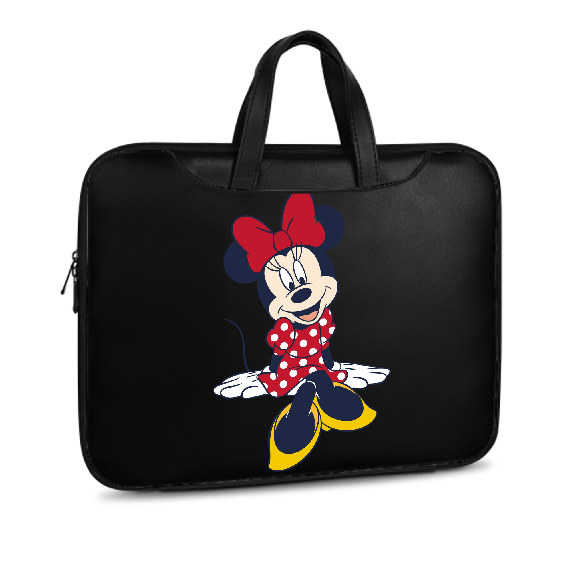 （画像用） ミッキーマウス Mickey Mouse レザーラップトップバッグ　ノートパソコンケース