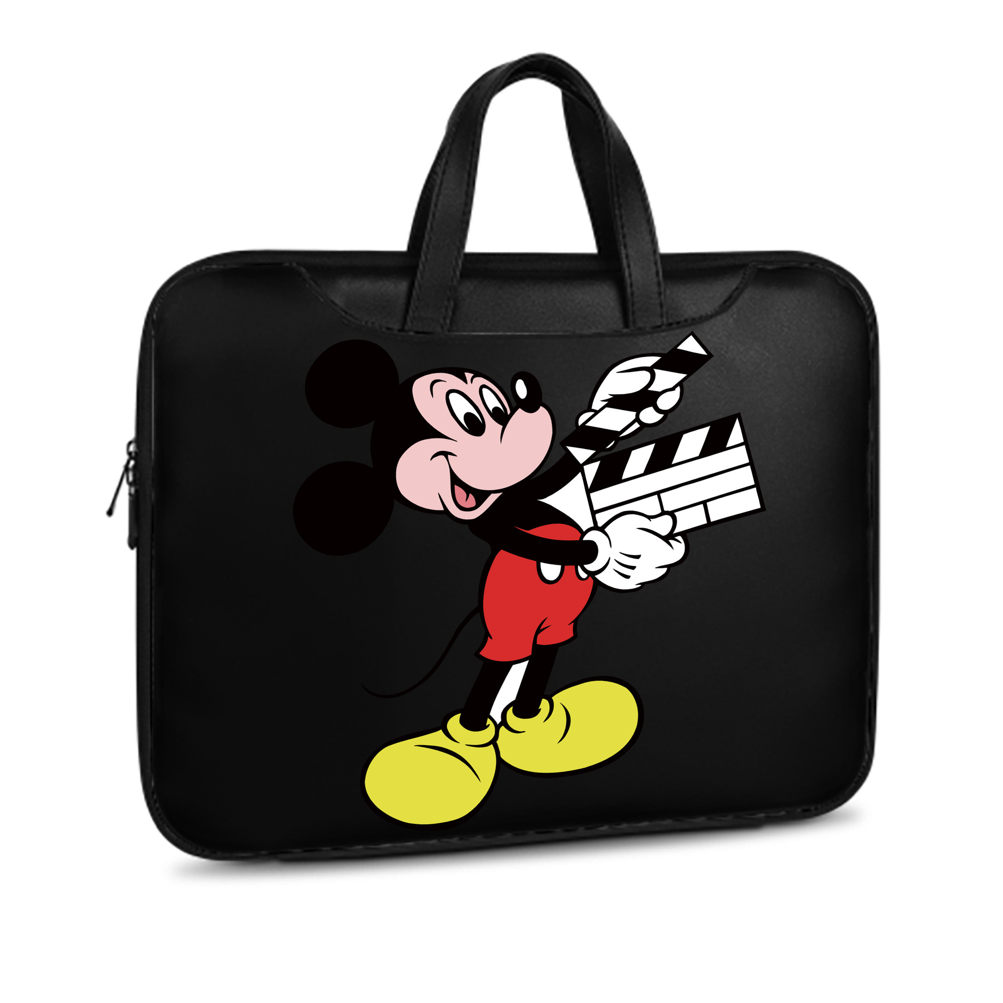 （画像用） ミッキーマウス Mickey Mouse レザーラップトップバッグ　ノートパソコンケース