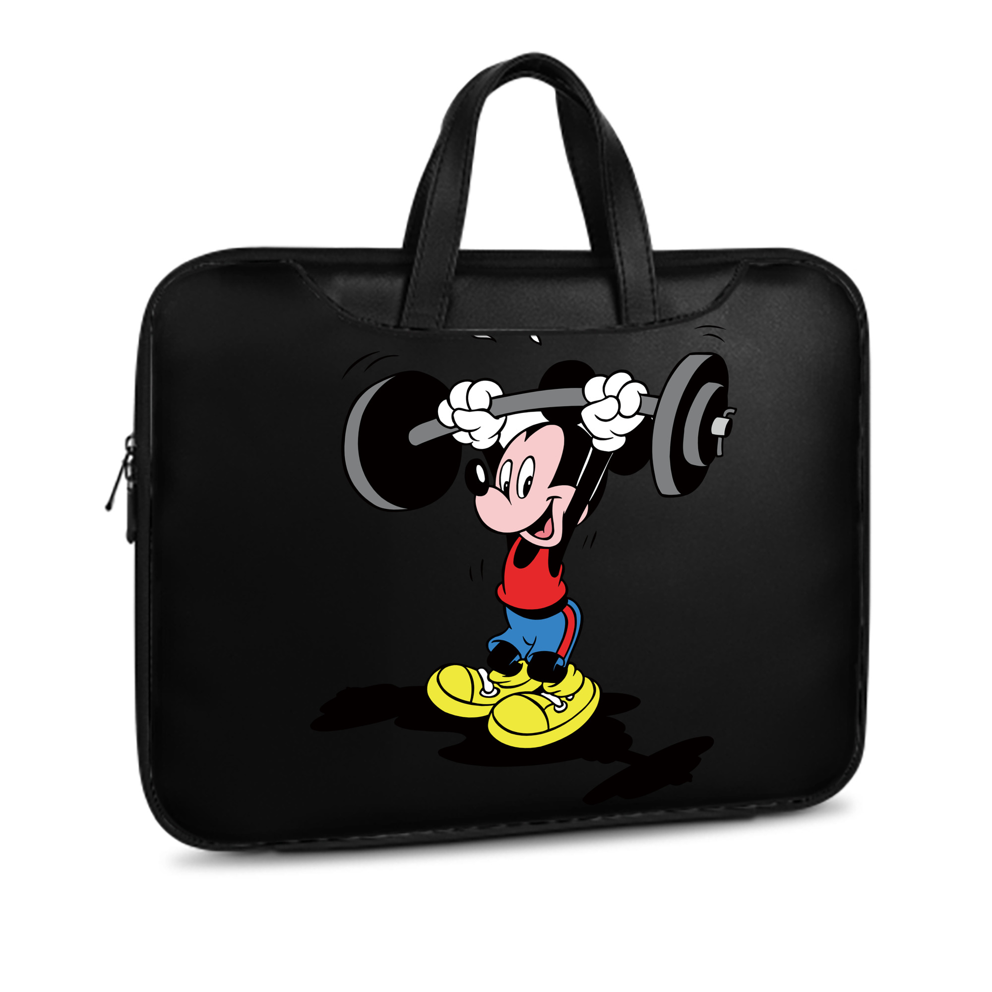 （画像用） ミッキーマウス Mickey Mouse レザーラップトップバッグ　ノートパソコンケース