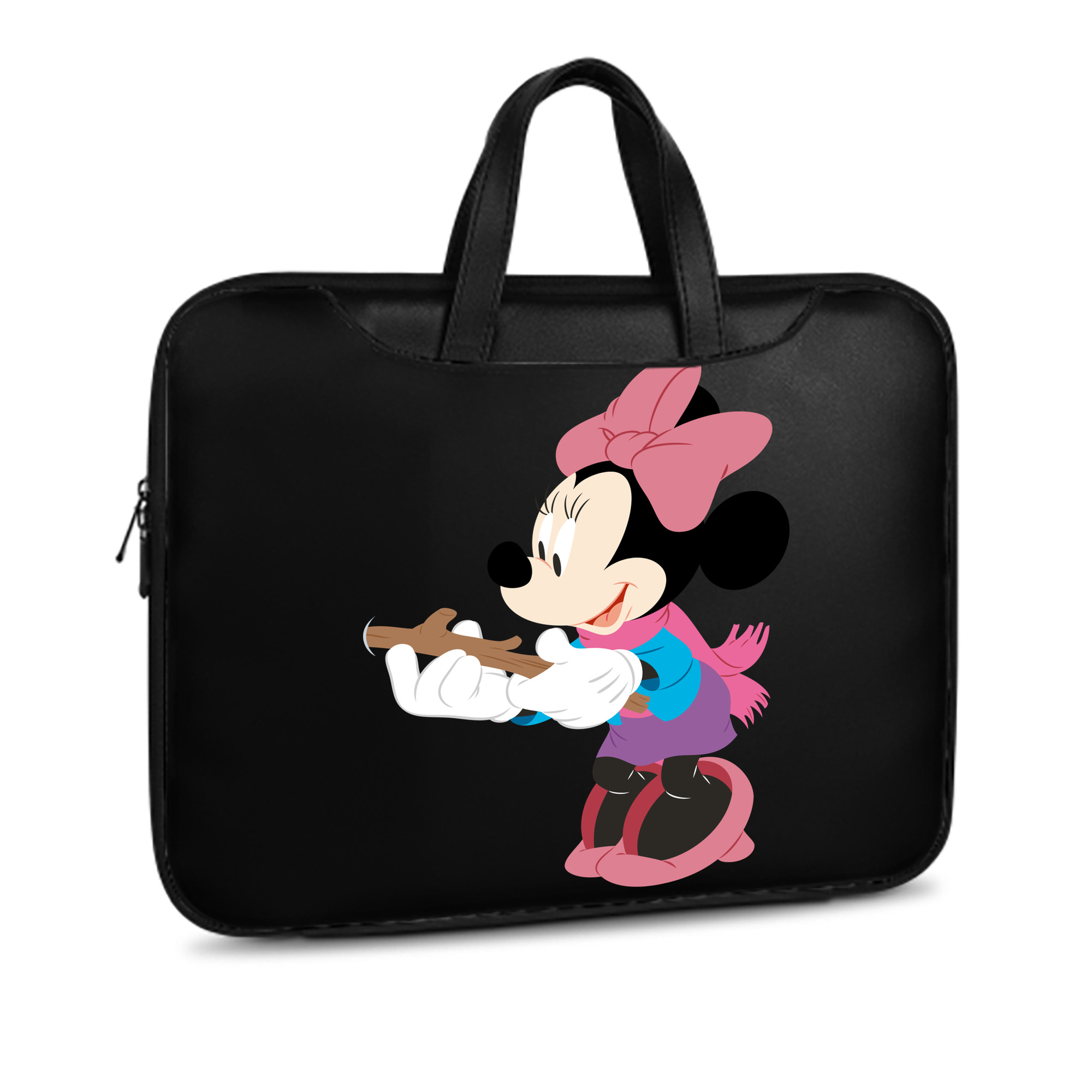 （画像用） ミッキーマウス Mickey Mouse レザーラップトップバッグ　ノートパソコンケース