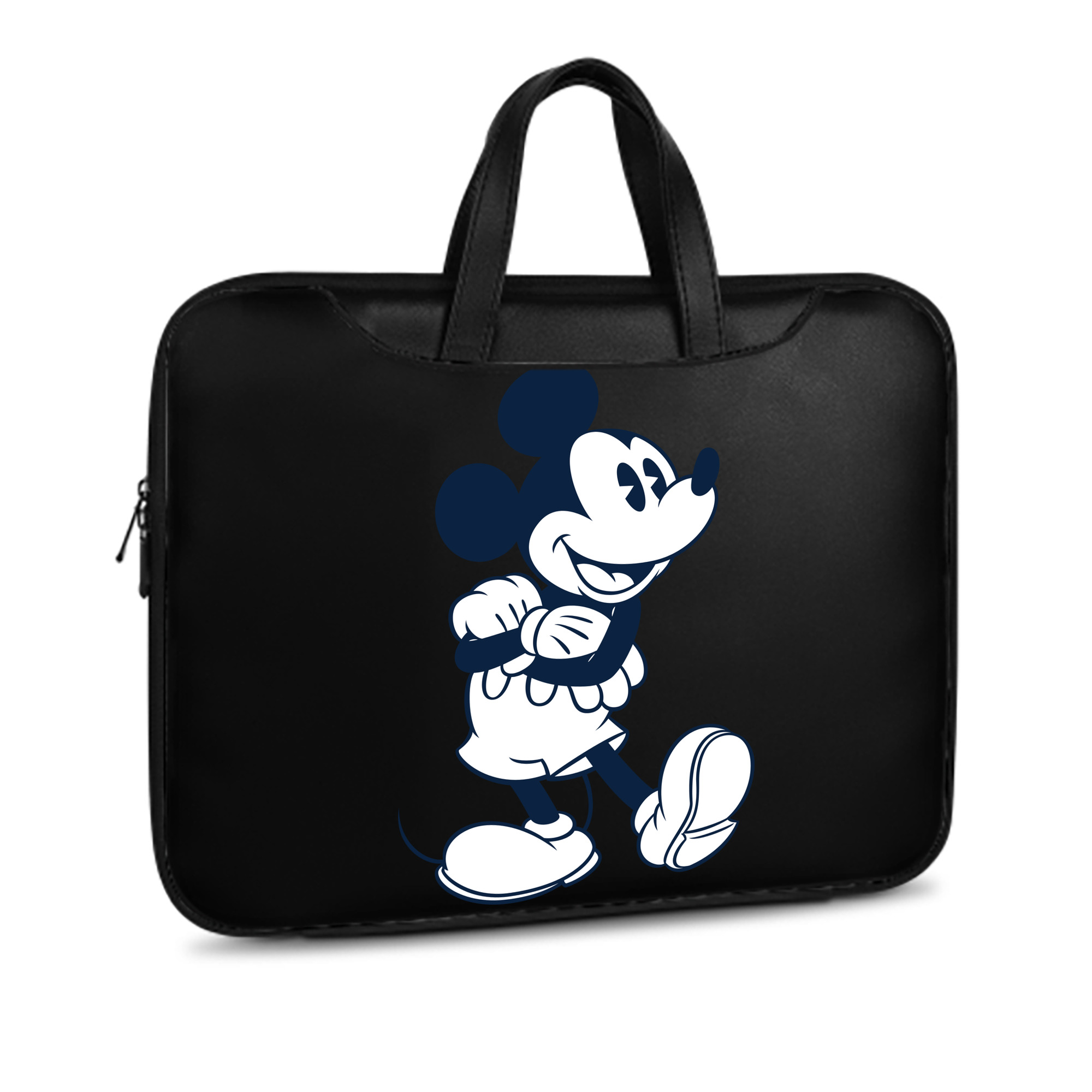 （画像用） ミッキーマウス Mickey Mouse レザーラップトップバッグ　ノートパソコンケース