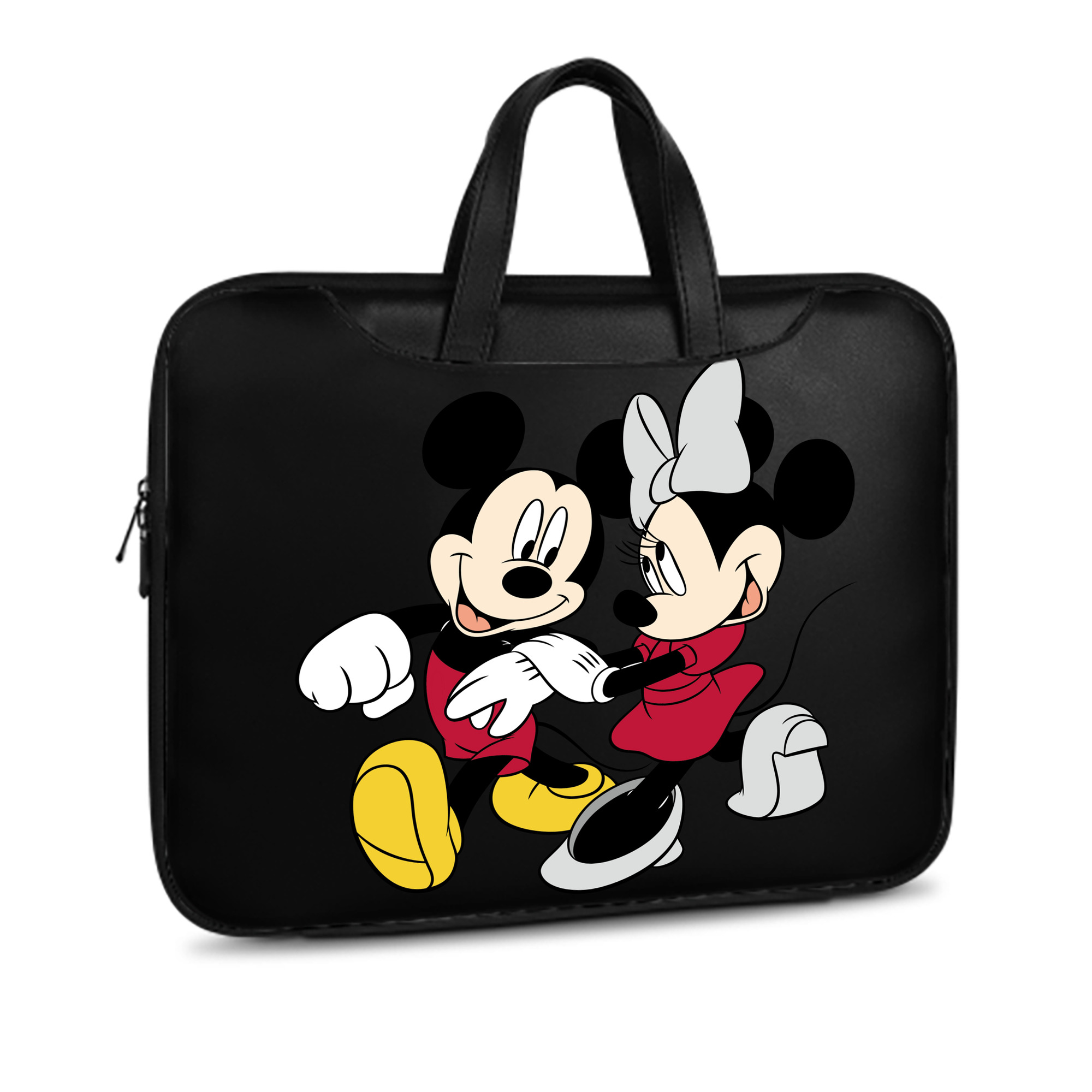（画像用） ミッキーマウス Mickey Mouse レザーラップトップバッグ　ノートパソコンケース