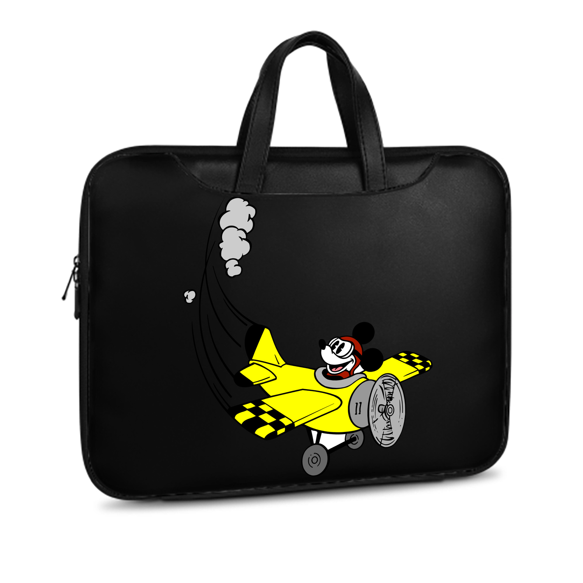 （画像用） ミッキーマウス Mickey Mouse レザーラップトップバッグ　ノートパソコンケース