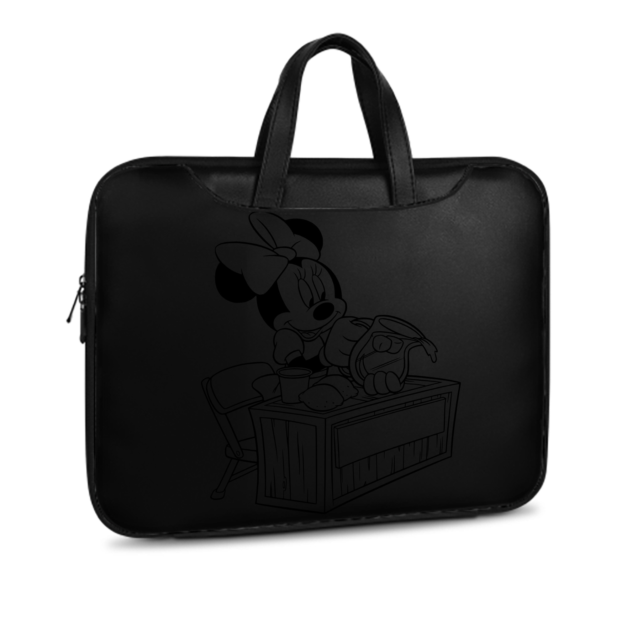 （画像用） ミッキーマウス Mickey Mouse レザーラップトップバッグ　ノートパソコンケース