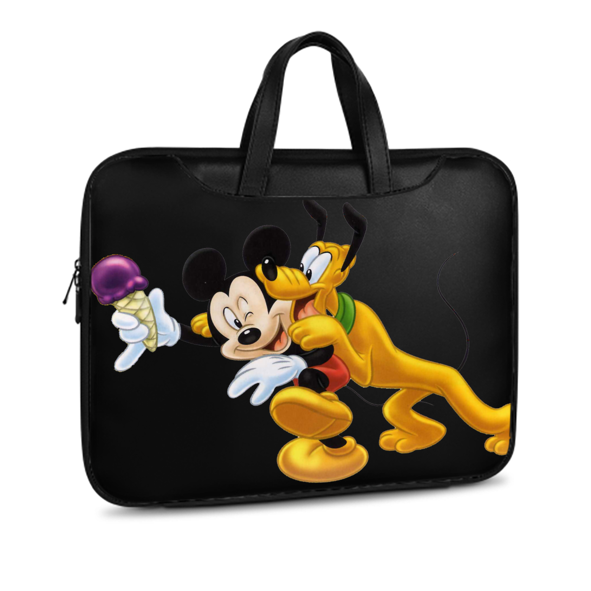 ミッキーマウス Mickey Mouse レザーラップトップバッグ　ノートパソコンケース