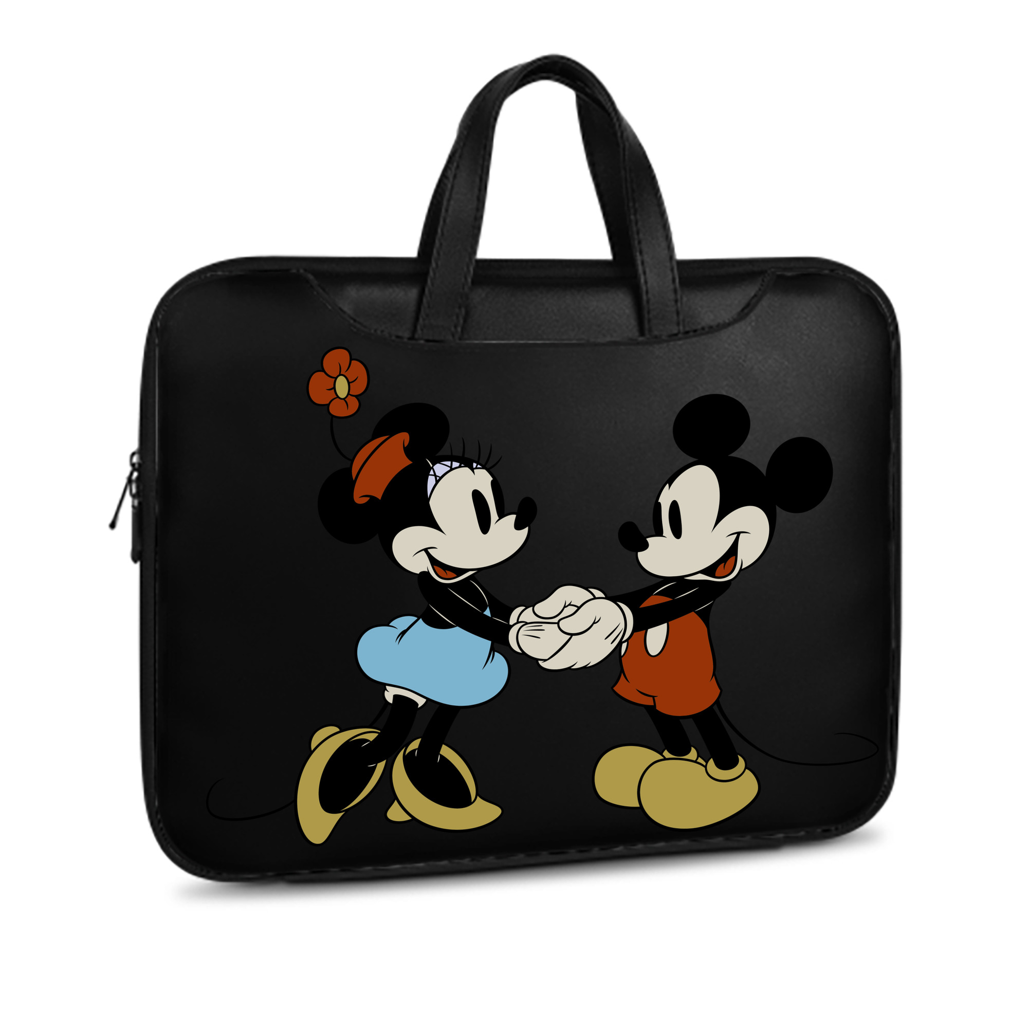 ミッキーマウス Mickey Mouse レザーラップトップバッグ　ノートパソコンケース