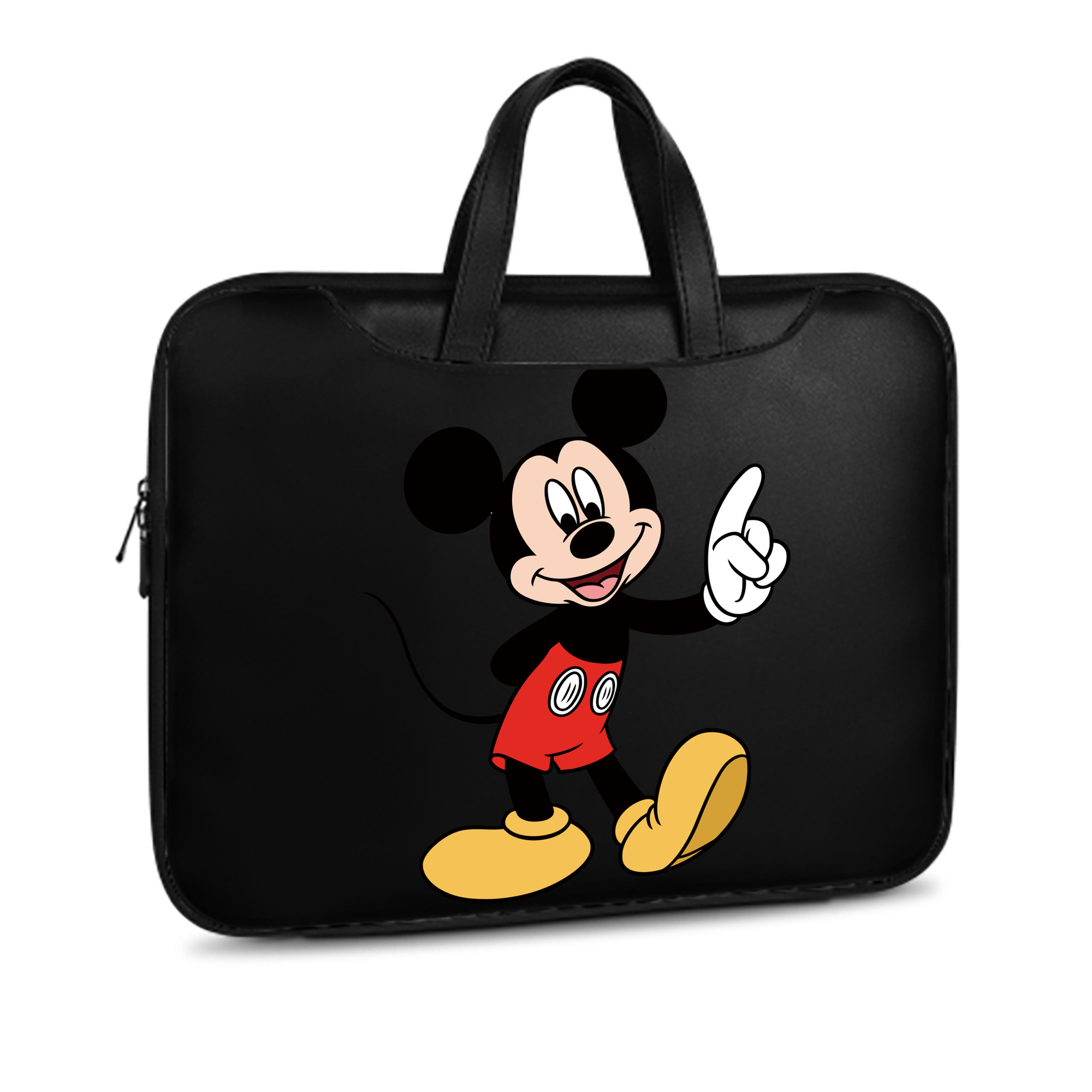 ミッキーマウス Mickey Mouse レザーラップトップバッグ　ノートパソコンケース