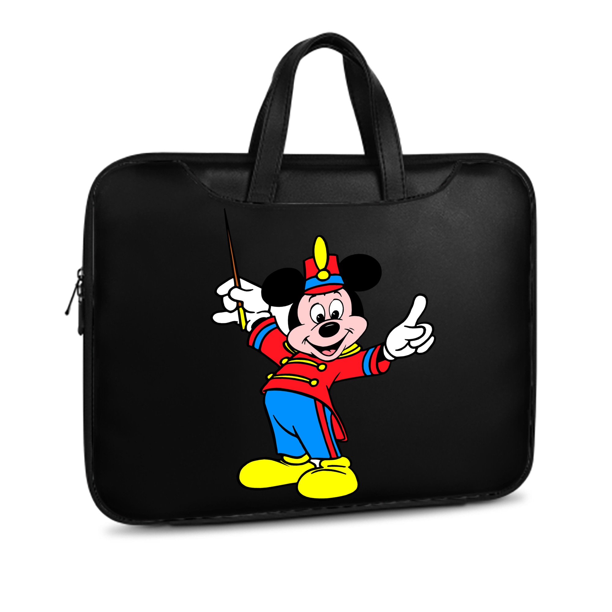ミッキーマウス Mickey Mouse レザーラップトップバッグ　ノートパソコンケース