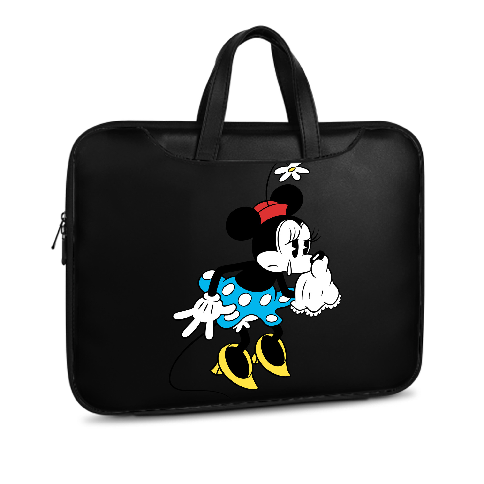 ミッキーマウス Mickey Mouse レザーラップトップバッグ　ノートパソコンケース