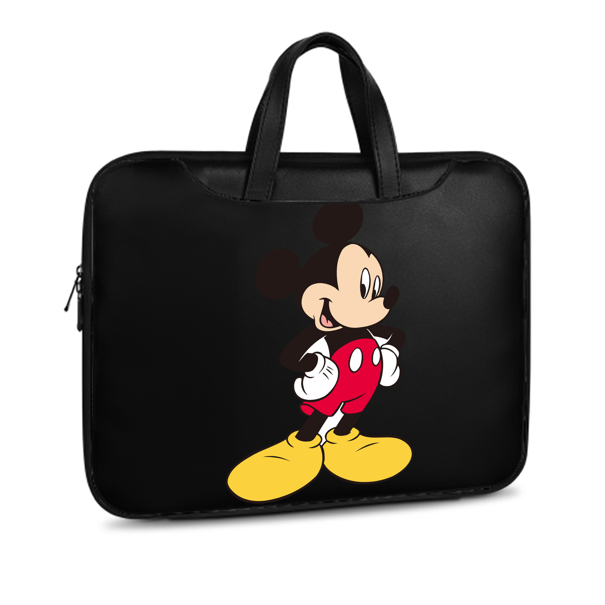ミッキーマウス Mickey Mouse レザーラップトップバッグ　ノートパソコンケース