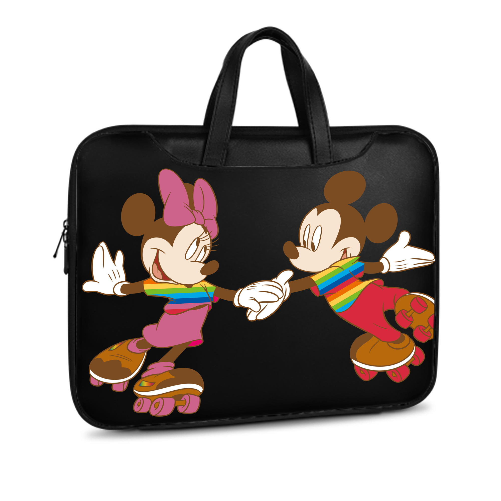 （画像用） ミッキーマウス Mickey Mouse レザーラップトップバッグ　ノートパソコンケース