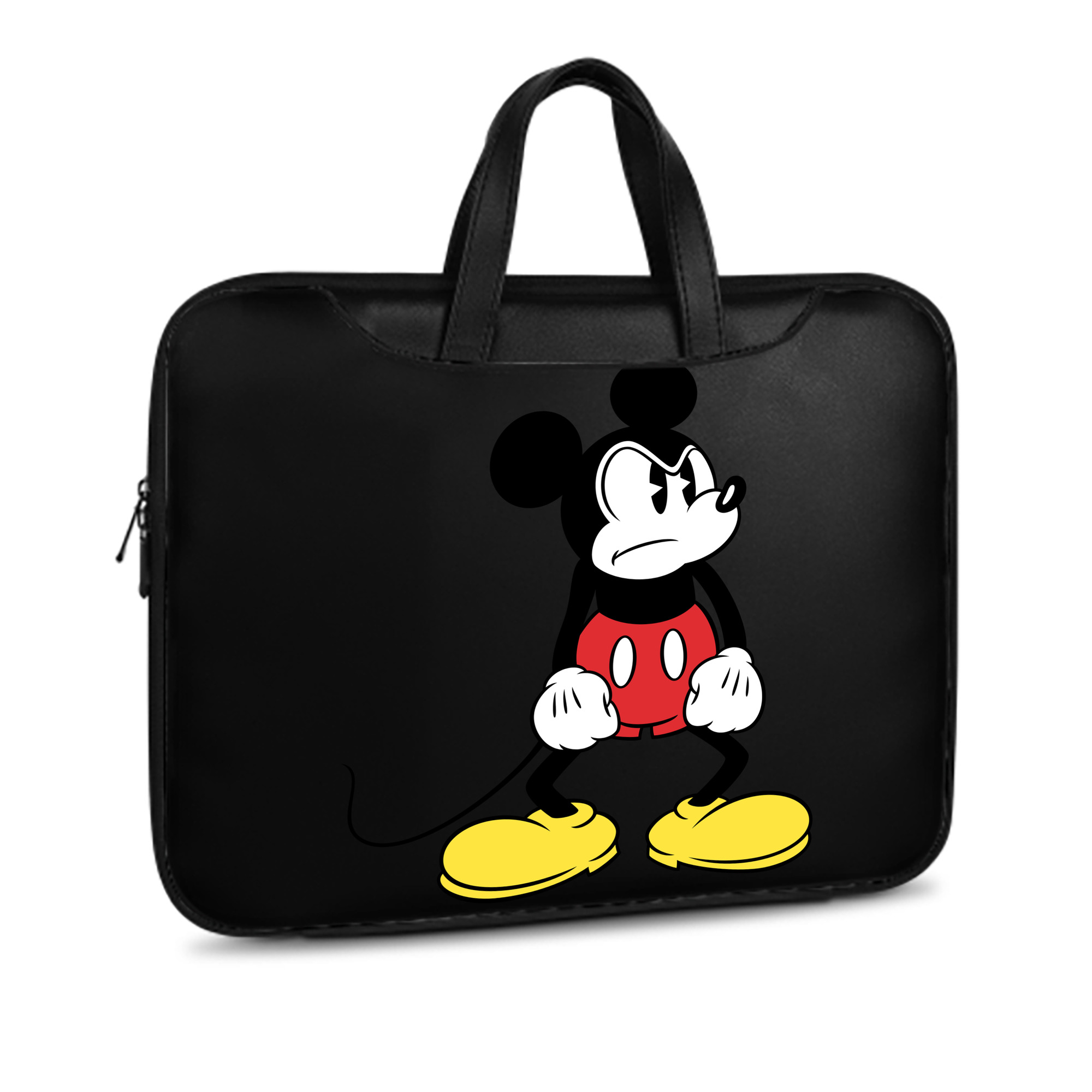 ミッキーマウス Mickey Mouse レザーラップトップバッグ　ノートパソコンケース
