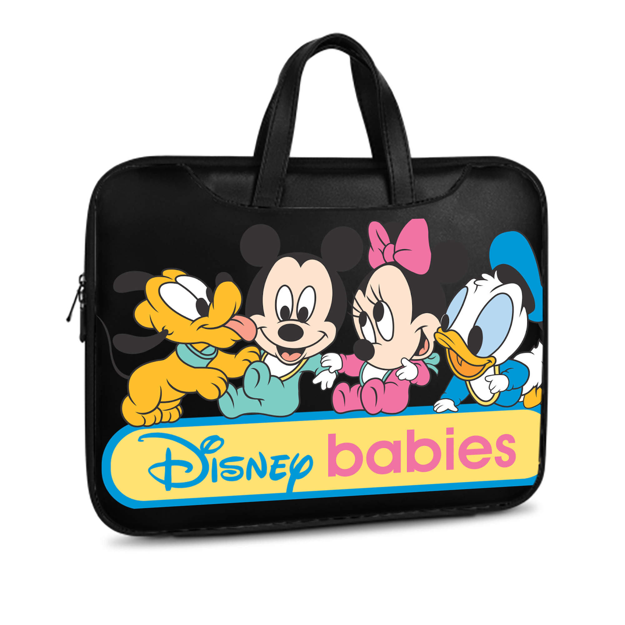 ミッキーマウス Mickey Mouse レザーラップトップバッグ　ノートパソコンケース