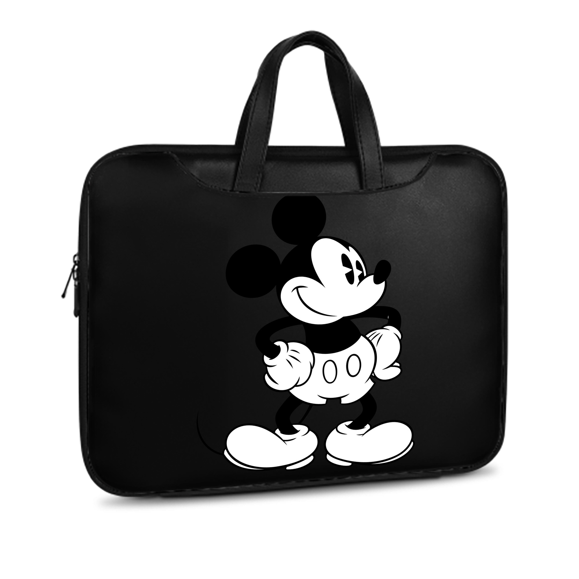ミッキーマウス Mickey Mouse レザーラップトップバッグ　ノートパソコンケース