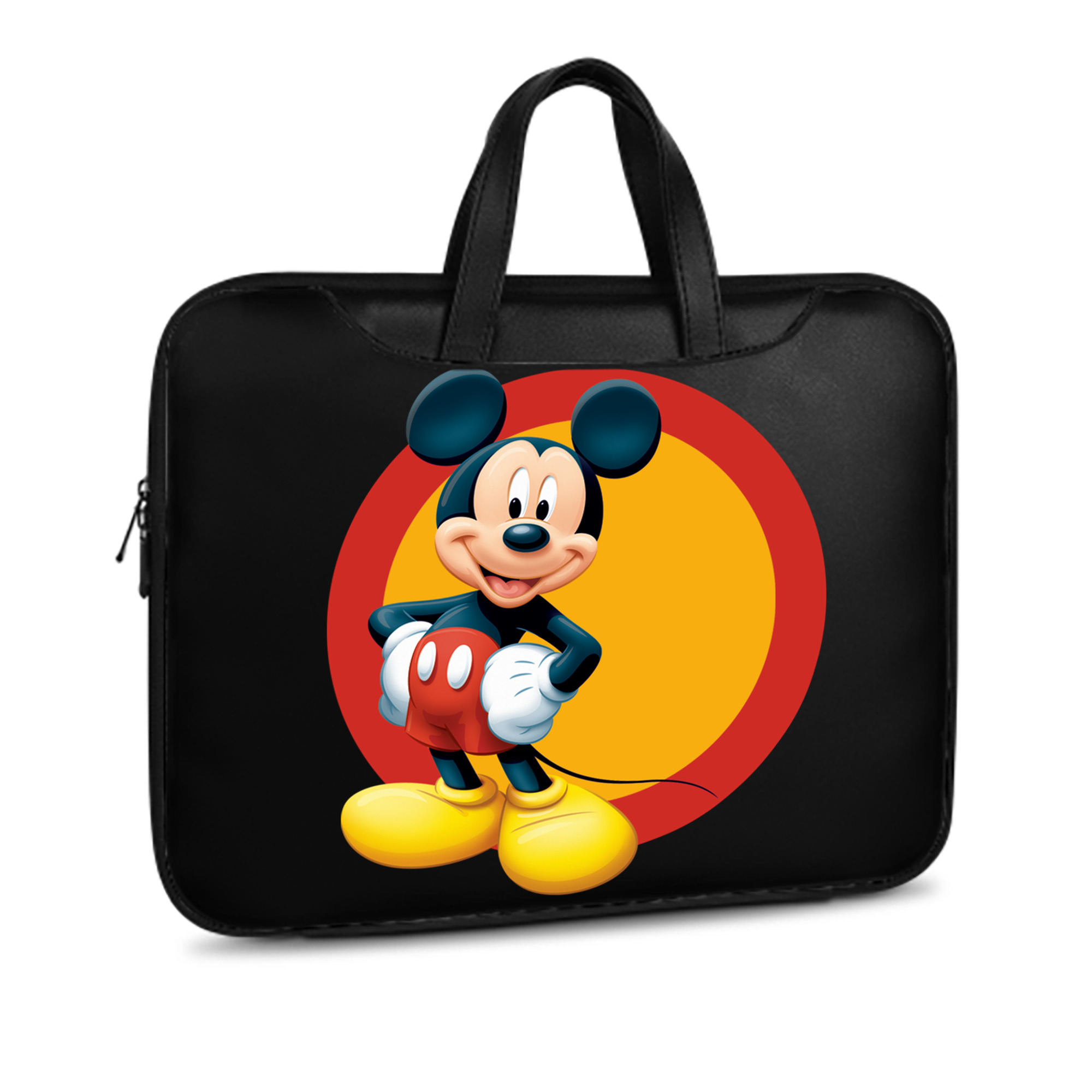 ミッキーマウス Mickey Mouse レザーラップトップバッグ　ノートパソコンケース