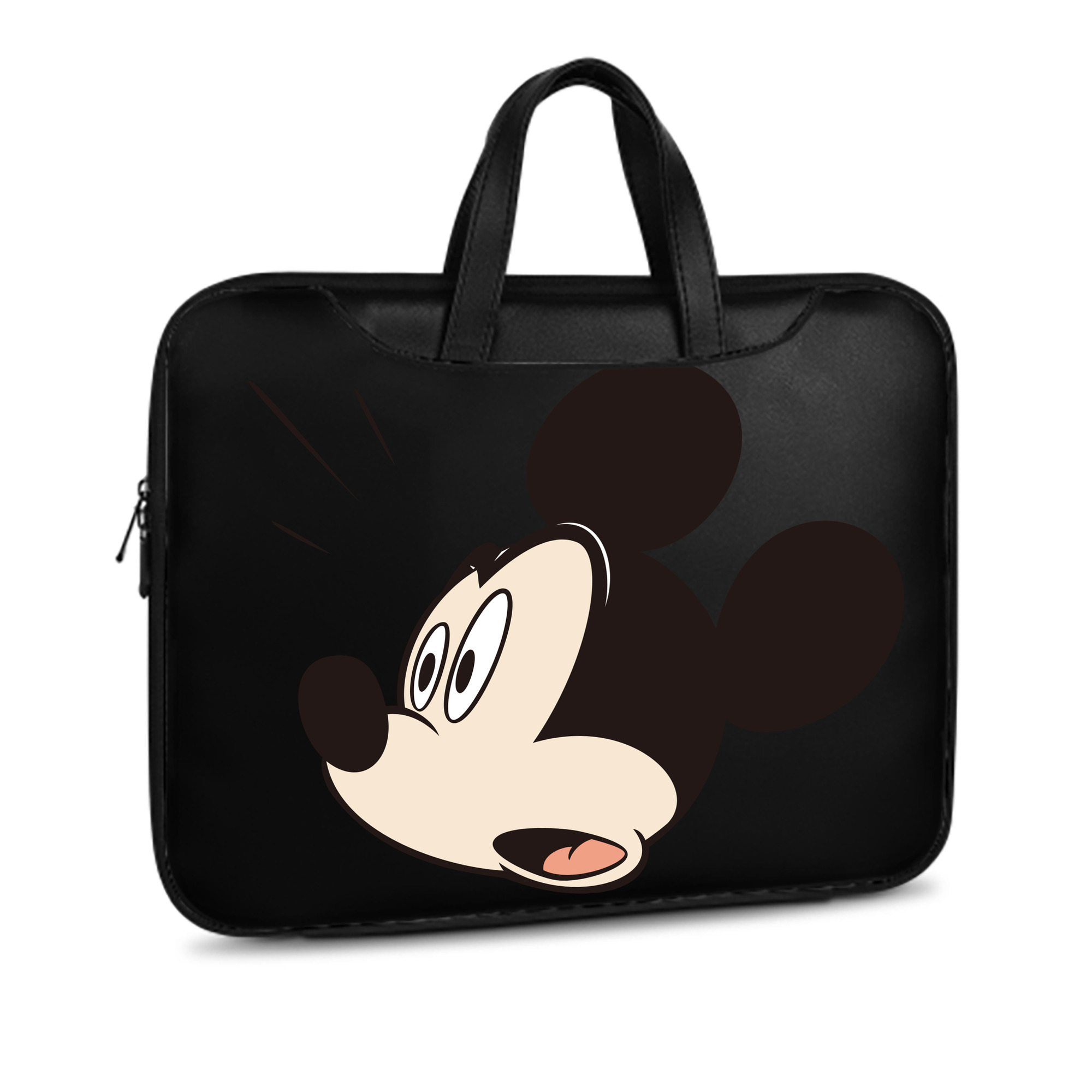 ミッキーマウス Mickey Mouse レザーラップトップバッグ　ノートパソコンケース