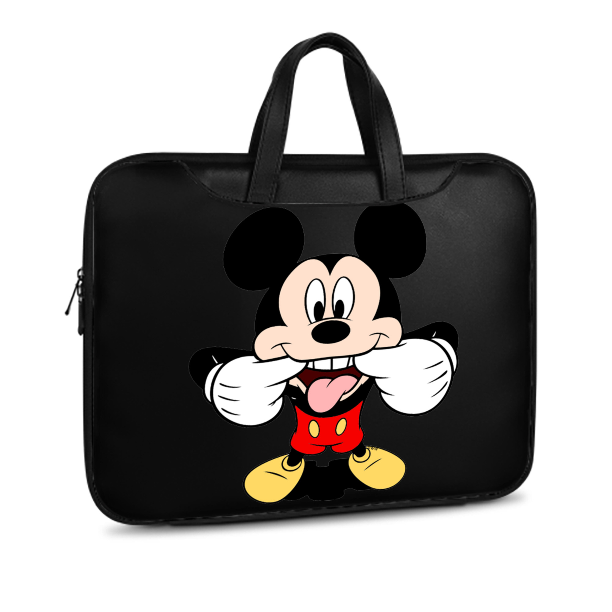 ミッキーマウス Mickey Mouse レザーラップトップバッグ　ノートパソコンケース