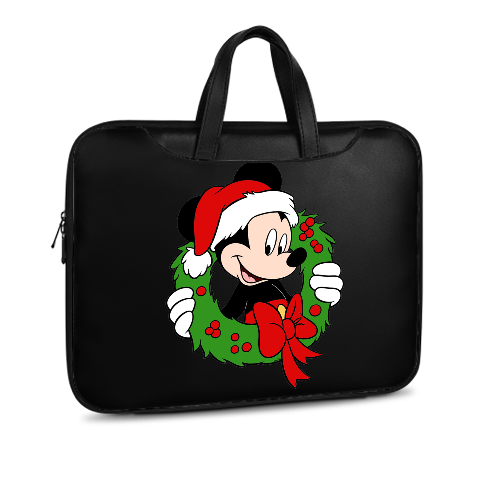 ミッキーマウス Mickey Mouse レザーラップトップバッグ　ノートパソコンケース