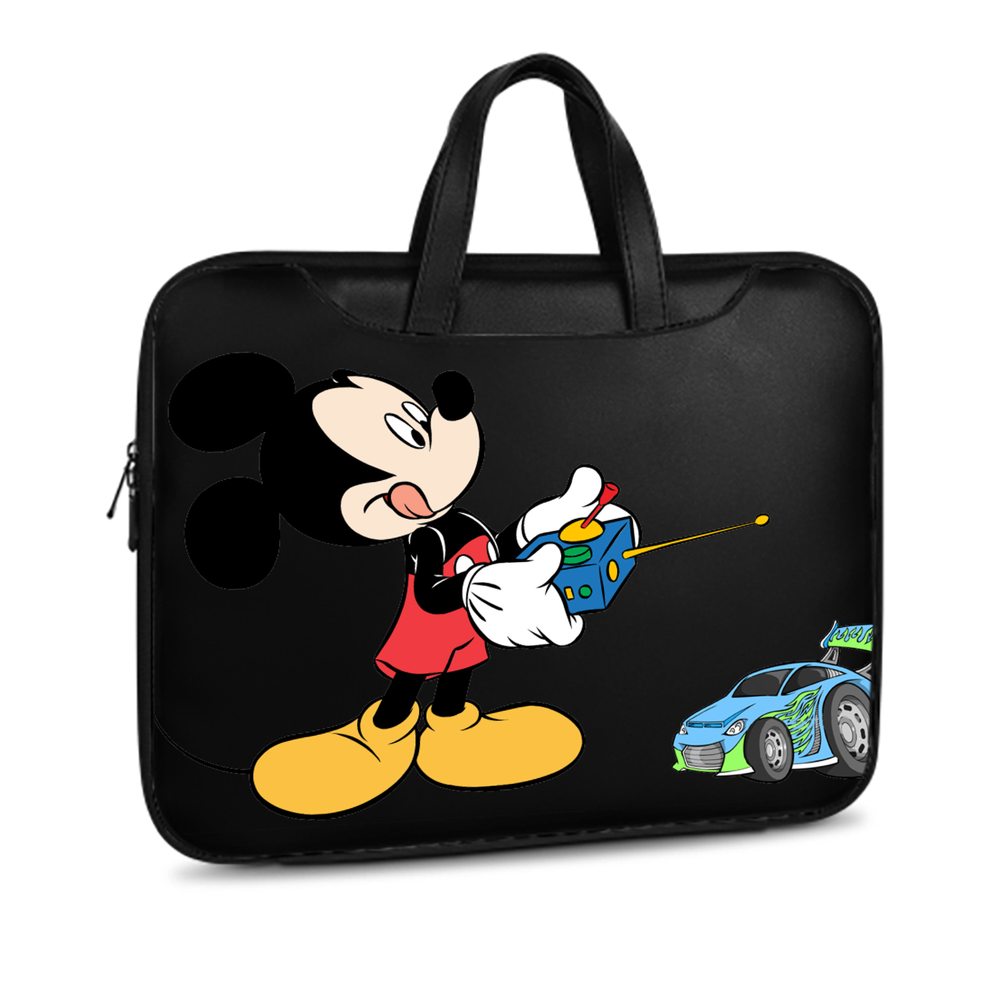 ミッキーマウス Mickey Mouse レザーラップトップバッグ　ノートパソコンケース