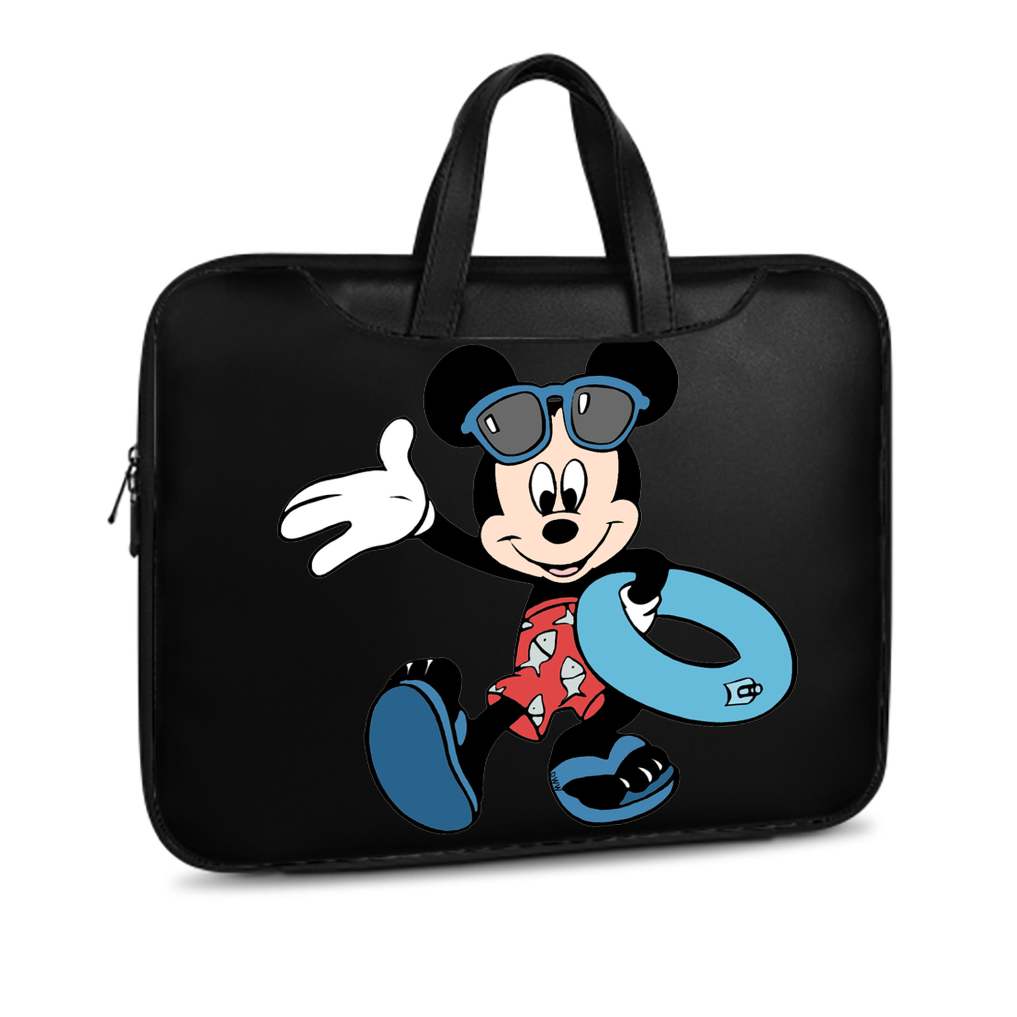 ミッキーマウス Mickey Mouse レザーラップトップバッグ　ノートパソコンケース