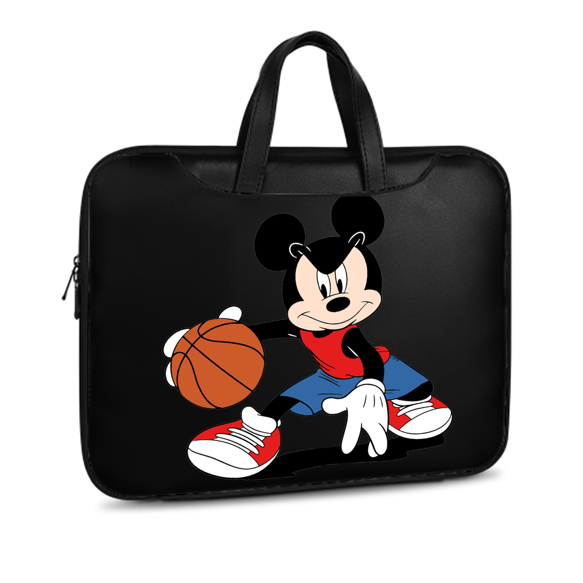 ミッキーマウス Mickey Mouse レザーラップトップバッグ　ノートパソコンケース