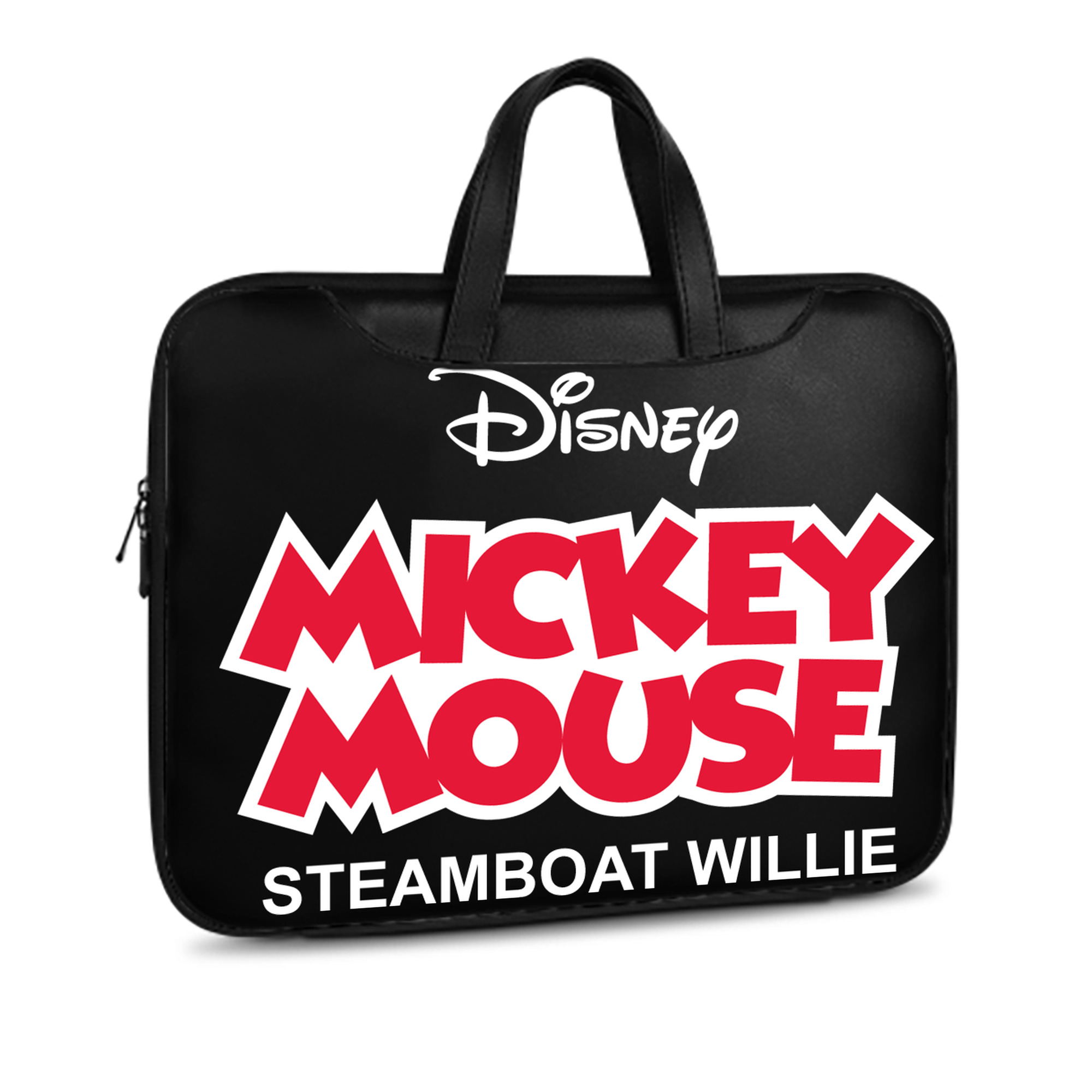 ミッキーマウス Mickey Mouse レザーラップトップバッグ　ノートパソコンケース