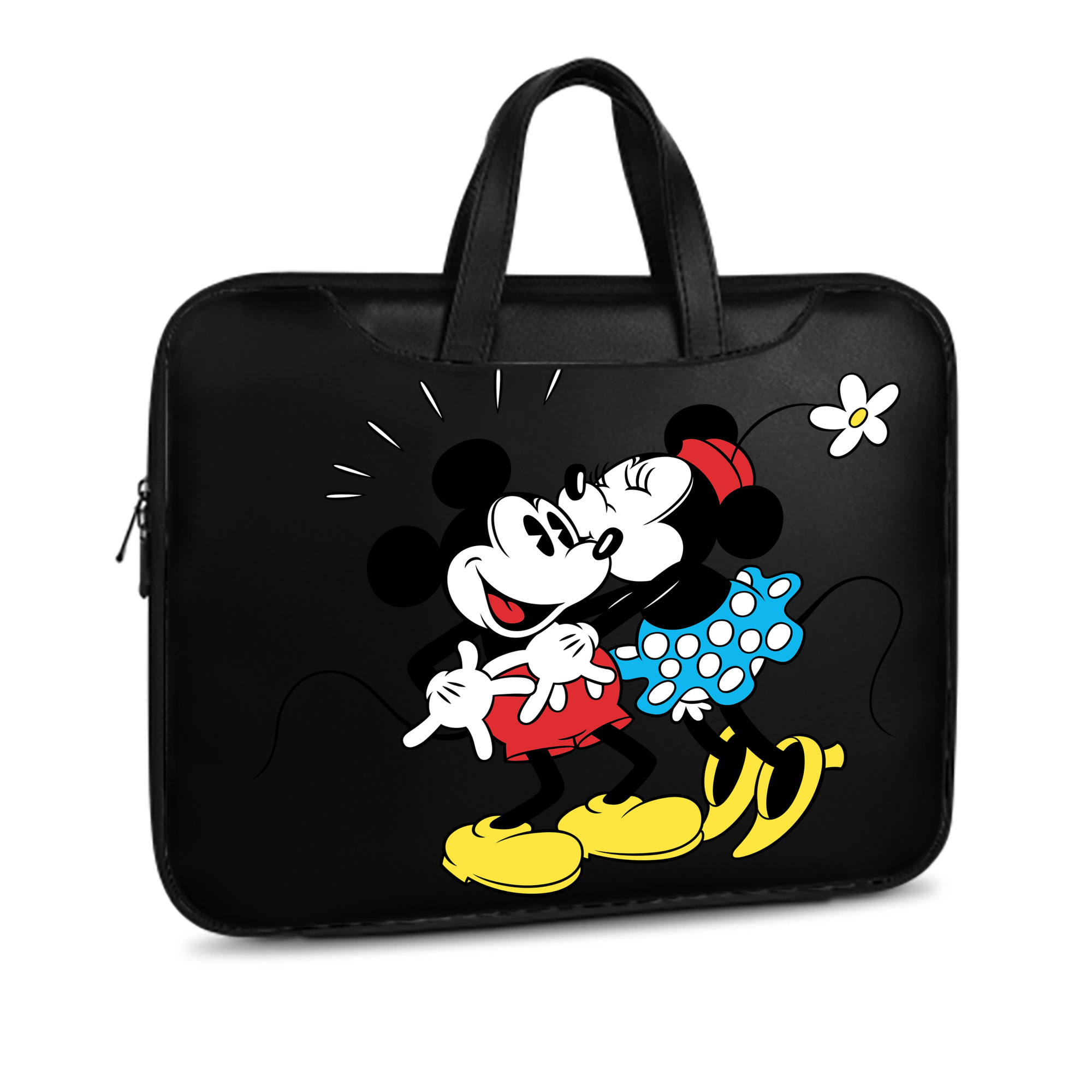 （画像用） ミッキーマウス Mickey Mouse レザーラップトップバッグ　ノートパソコンケース