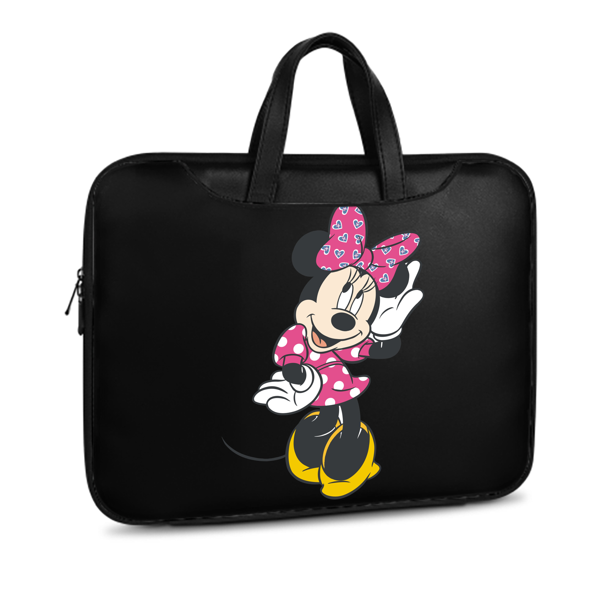（画像用） ミッキーマウス Mickey Mouse レザーラップトップバッグ　ノートパソコンケース