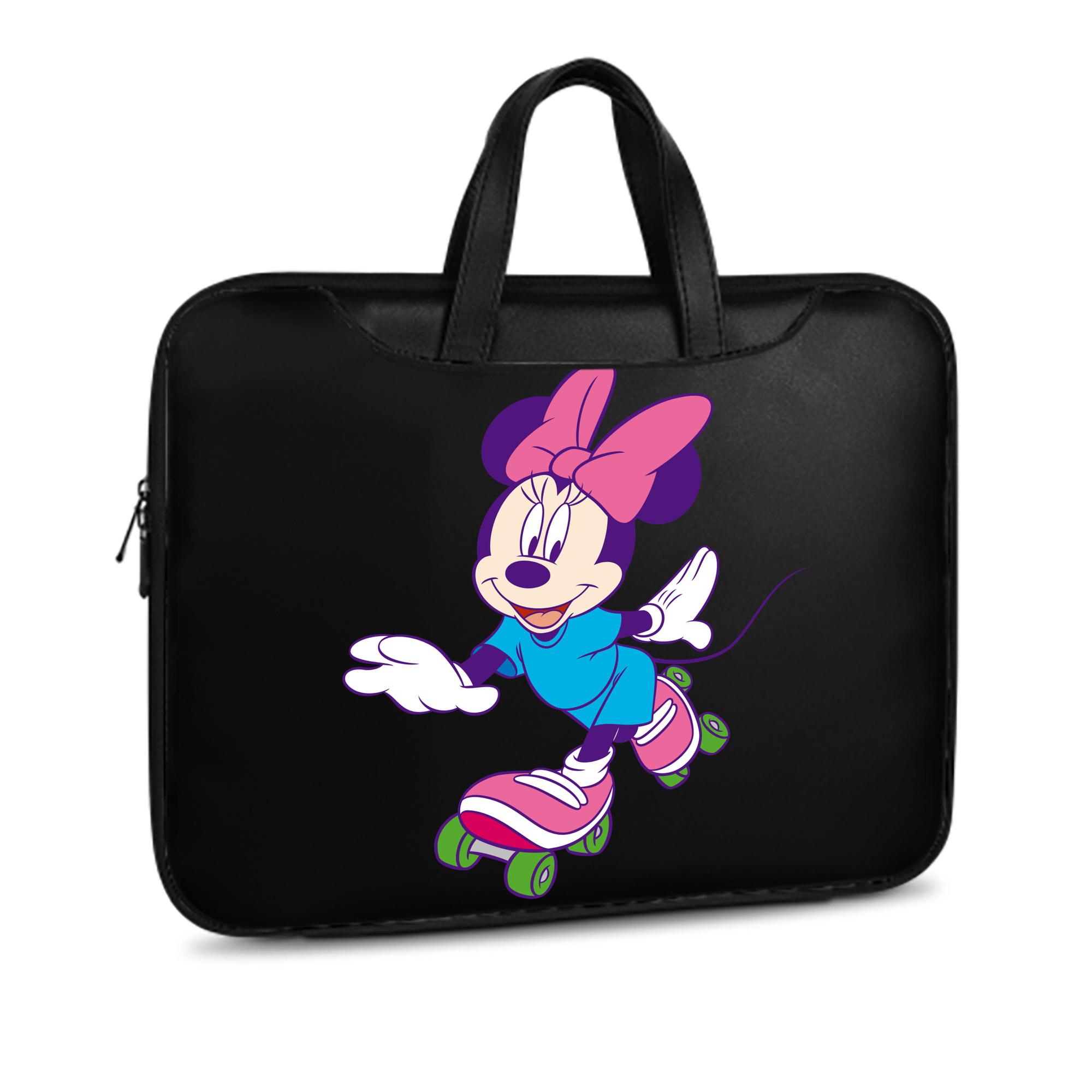 （画像用） ミッキーマウス Mickey Mouse レザーラップトップバッグ　ノートパソコンケース