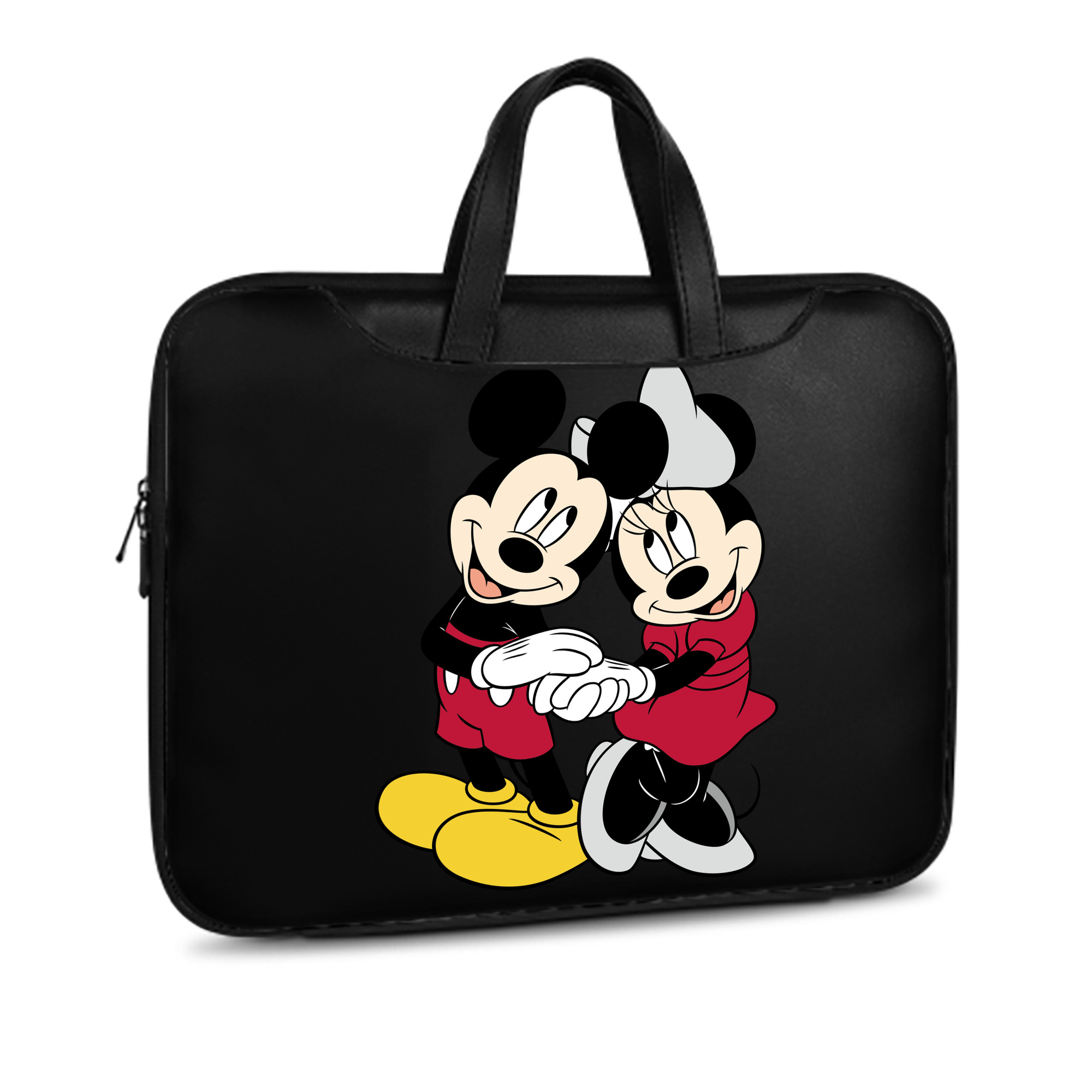 （画像用） ミッキーマウス Mickey Mouse レザーラップトップバッグ　ノートパソコンケース