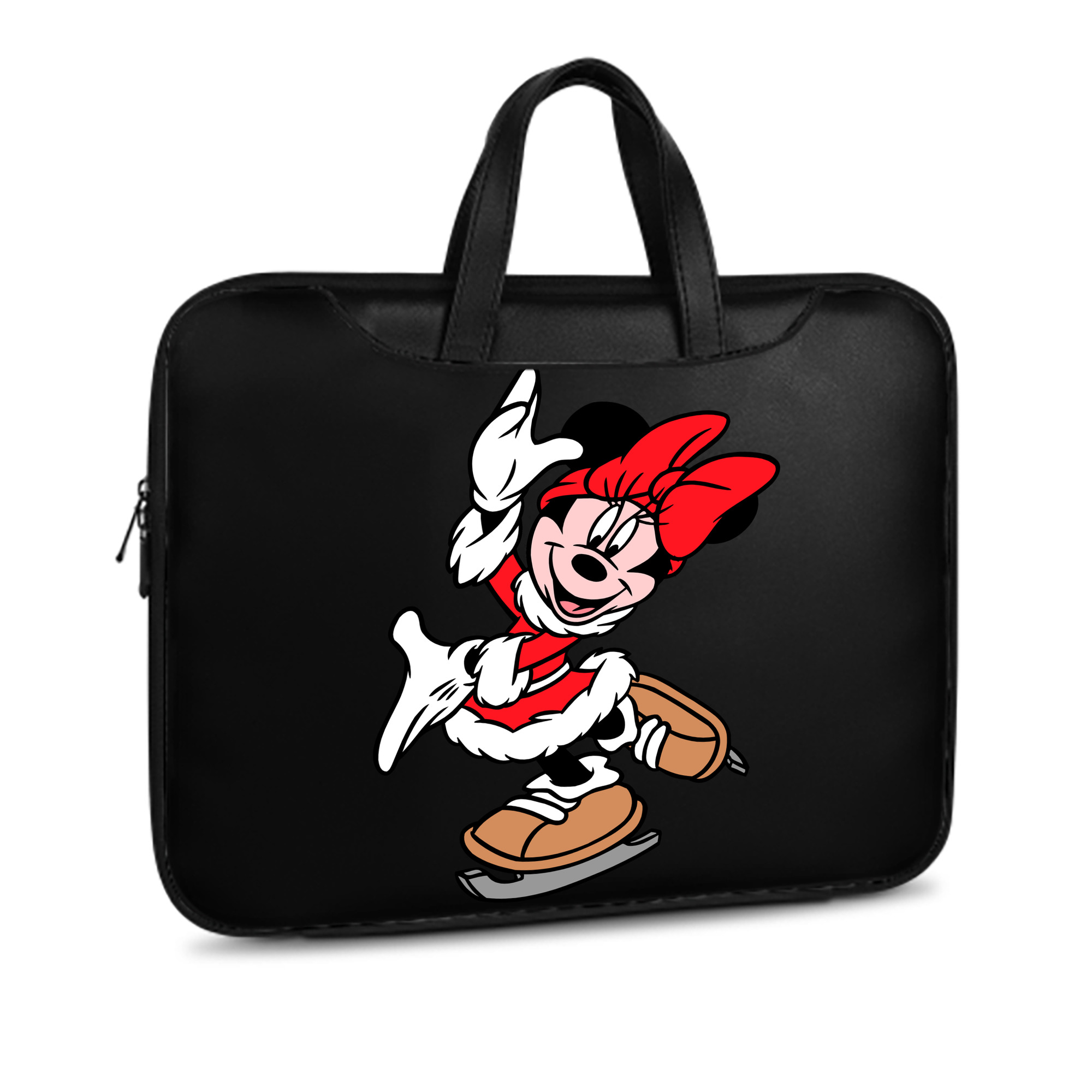 （画像用） ミッキーマウス Mickey Mouse レザーラップトップバッグ　ノートパソコンケース