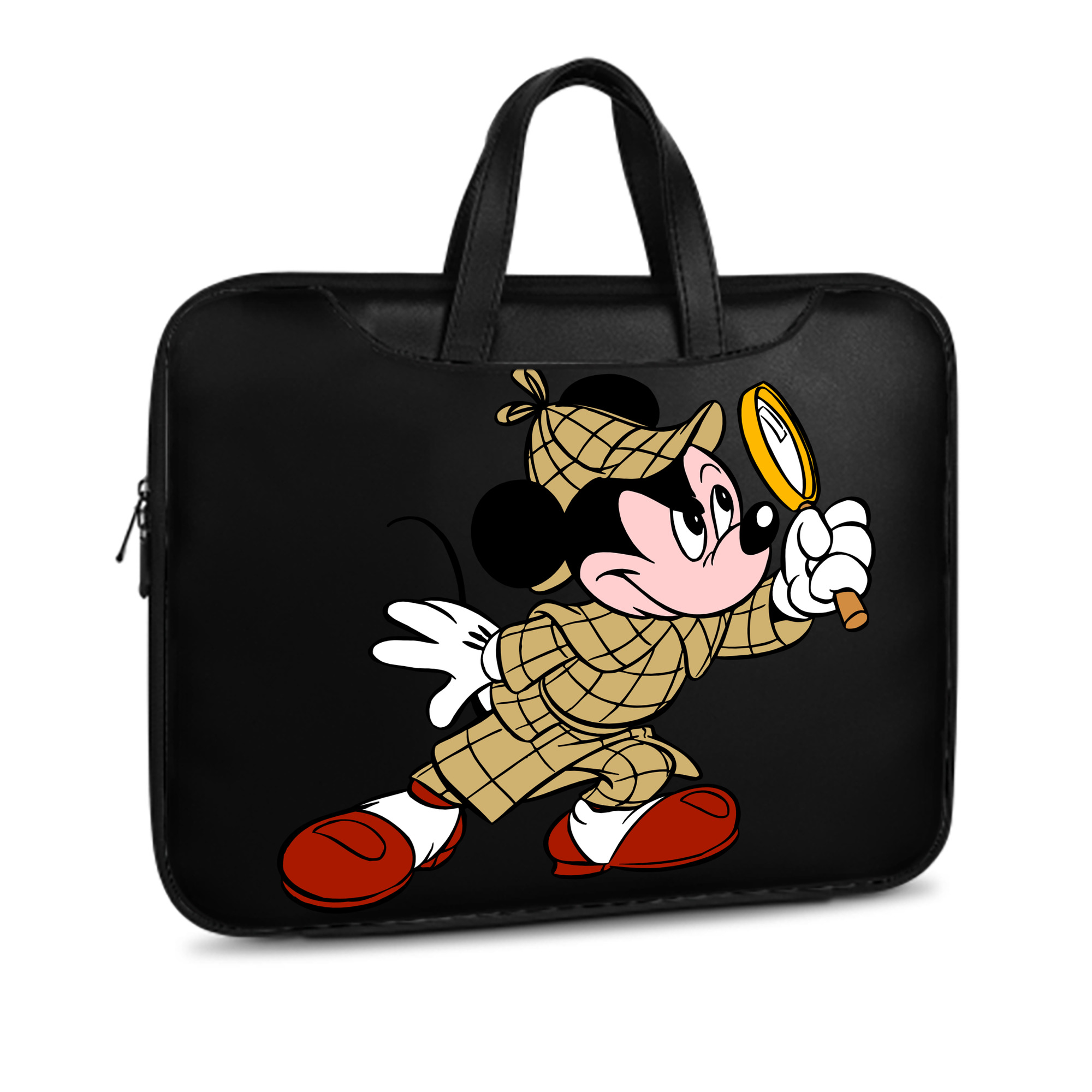（画像用） ミッキーマウス Mickey Mouse レザーラップトップバッグ　ノートパソコンケース