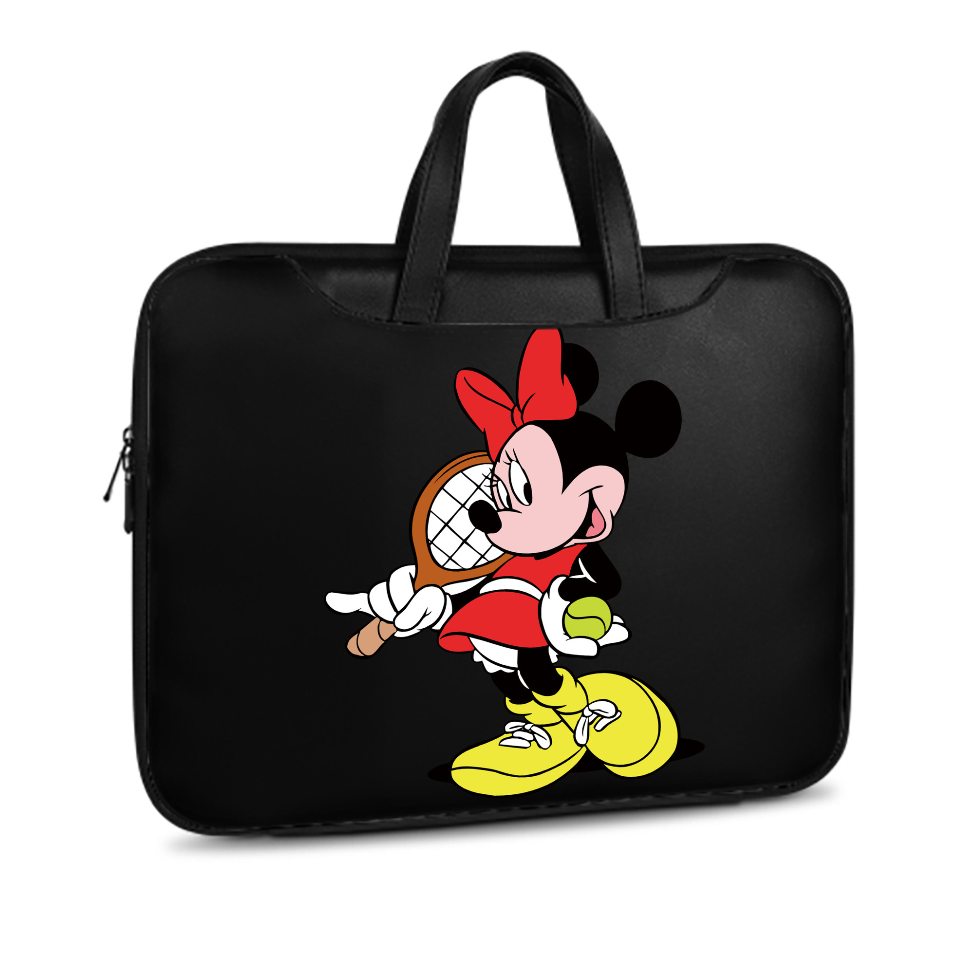 （画像用） ミッキーマウス Mickey Mouse レザーラップトップバッグ　ノートパソコンケース