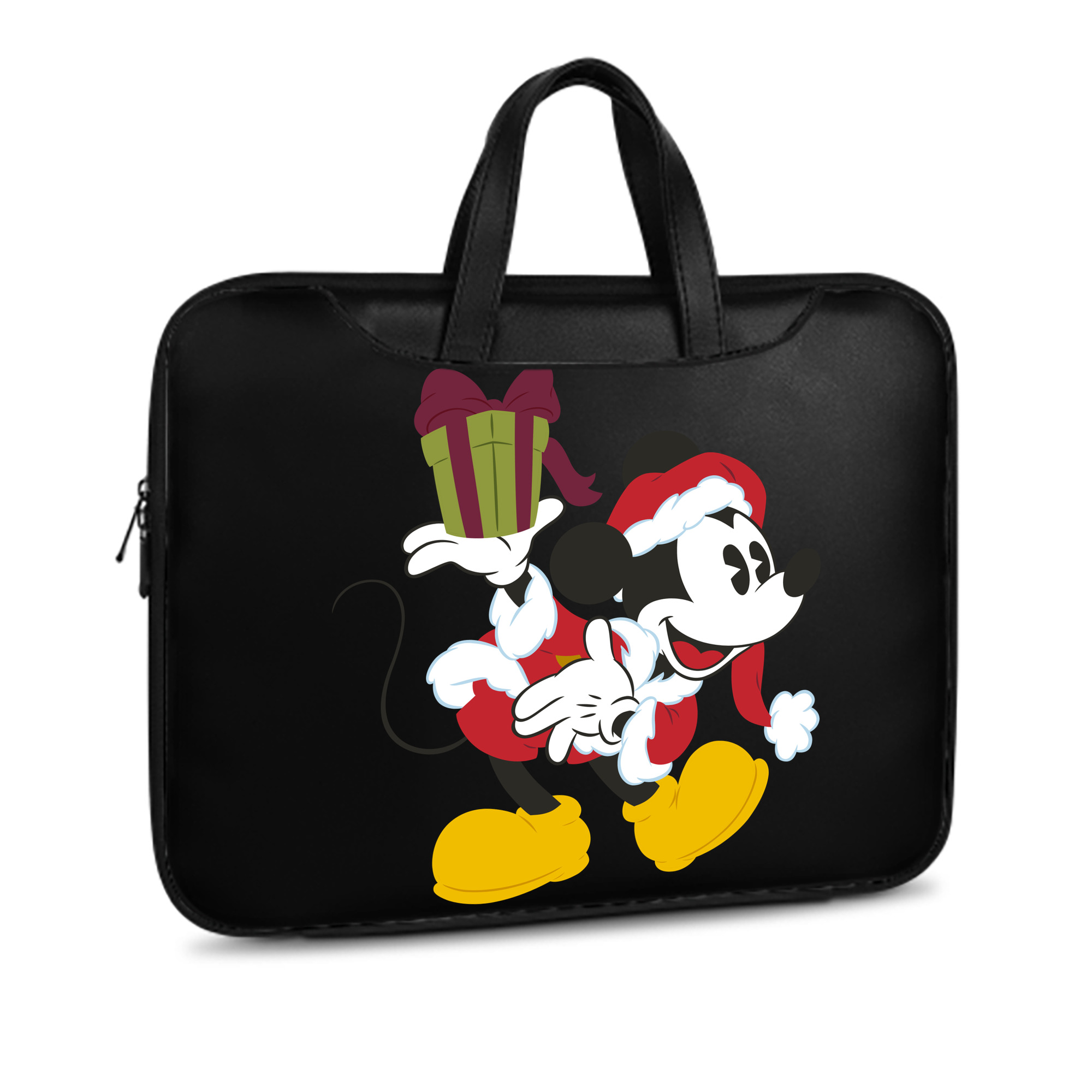 （画像用） ミッキーマウス Mickey Mouse レザーラップトップバッグ　ノートパソコンケース