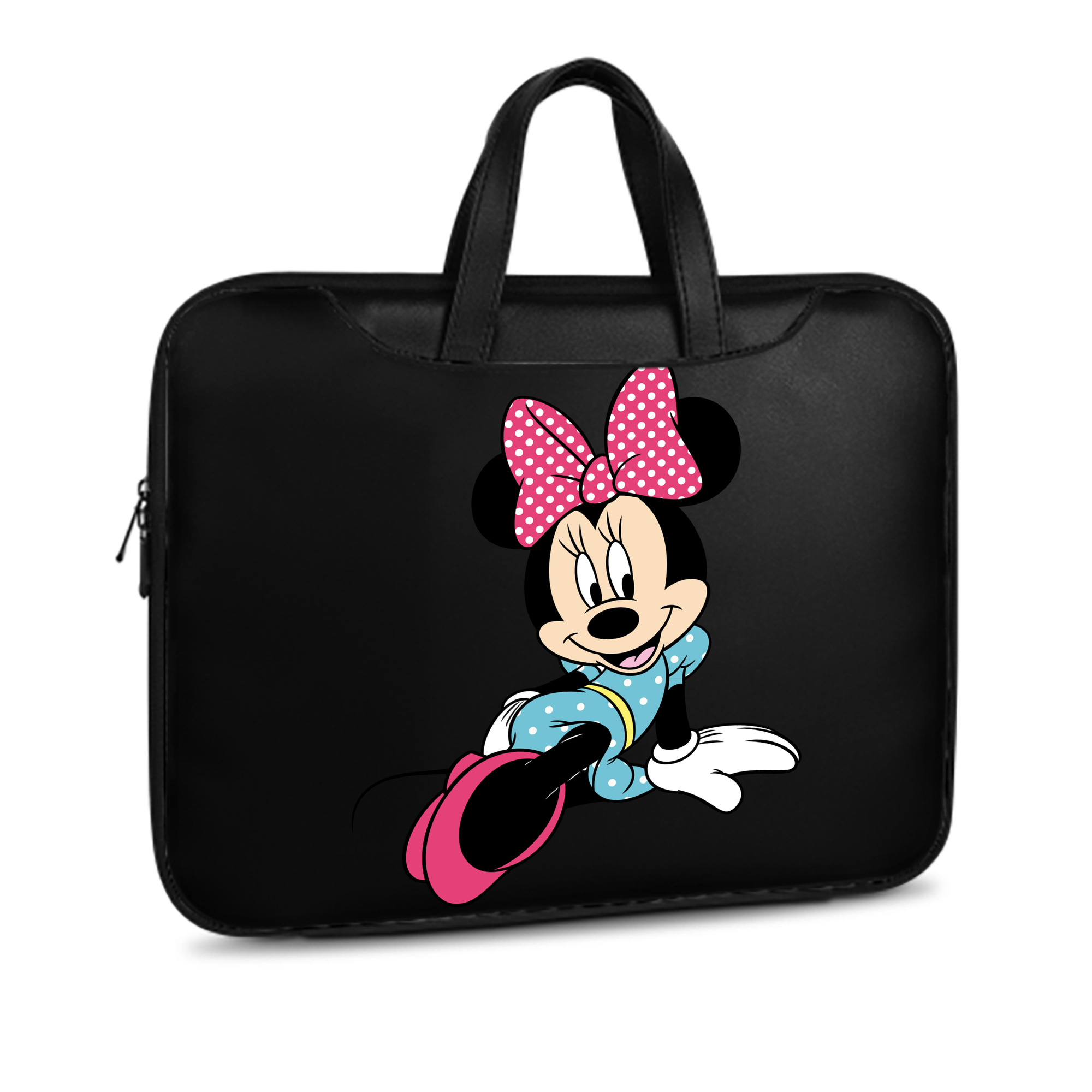 （画像用） ミッキーマウス Mickey Mouse レザーラップトップバッグ　ノートパソコンケース
