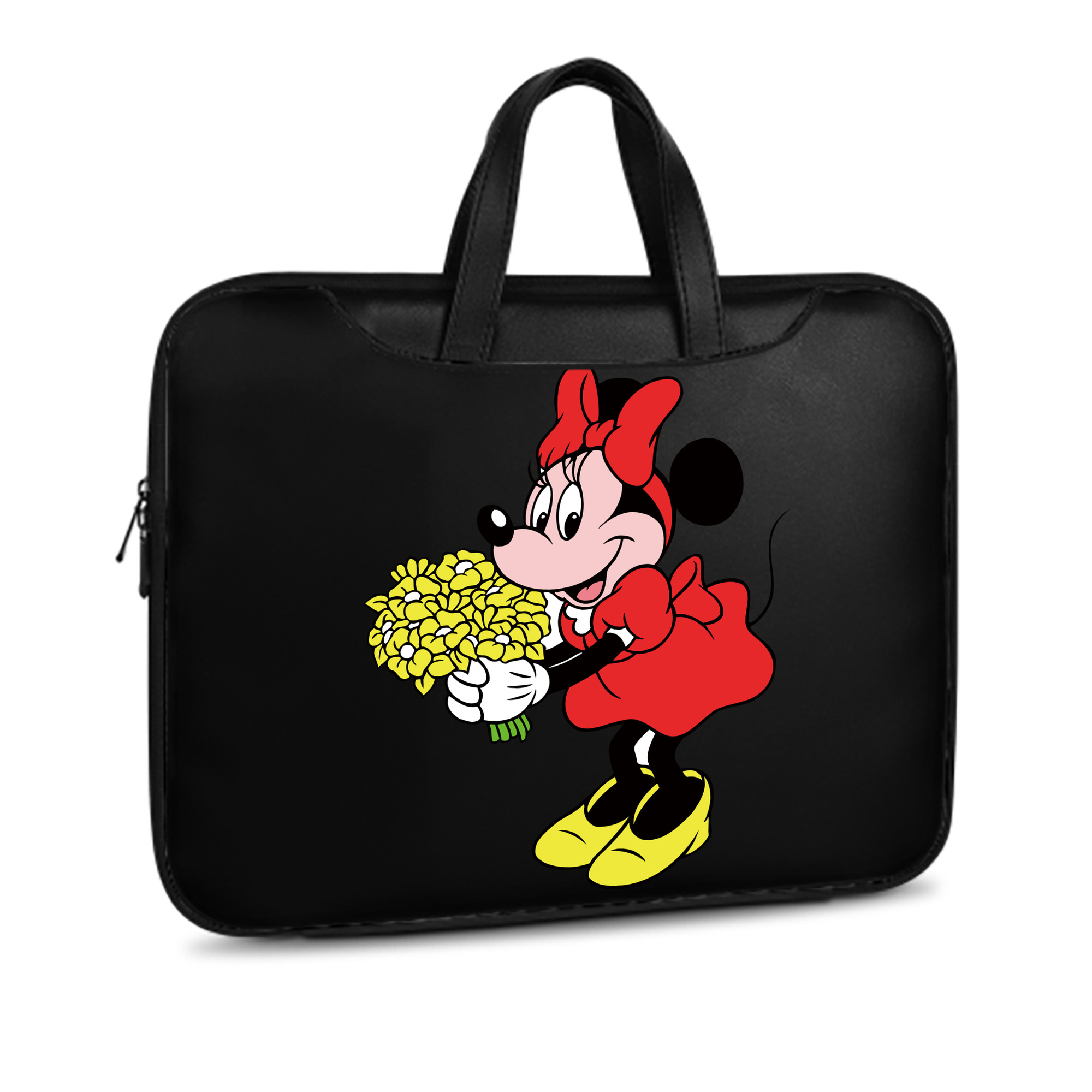 （画像用） ミッキーマウス Mickey Mouse レザーラップトップバッグ　ノートパソコンケース