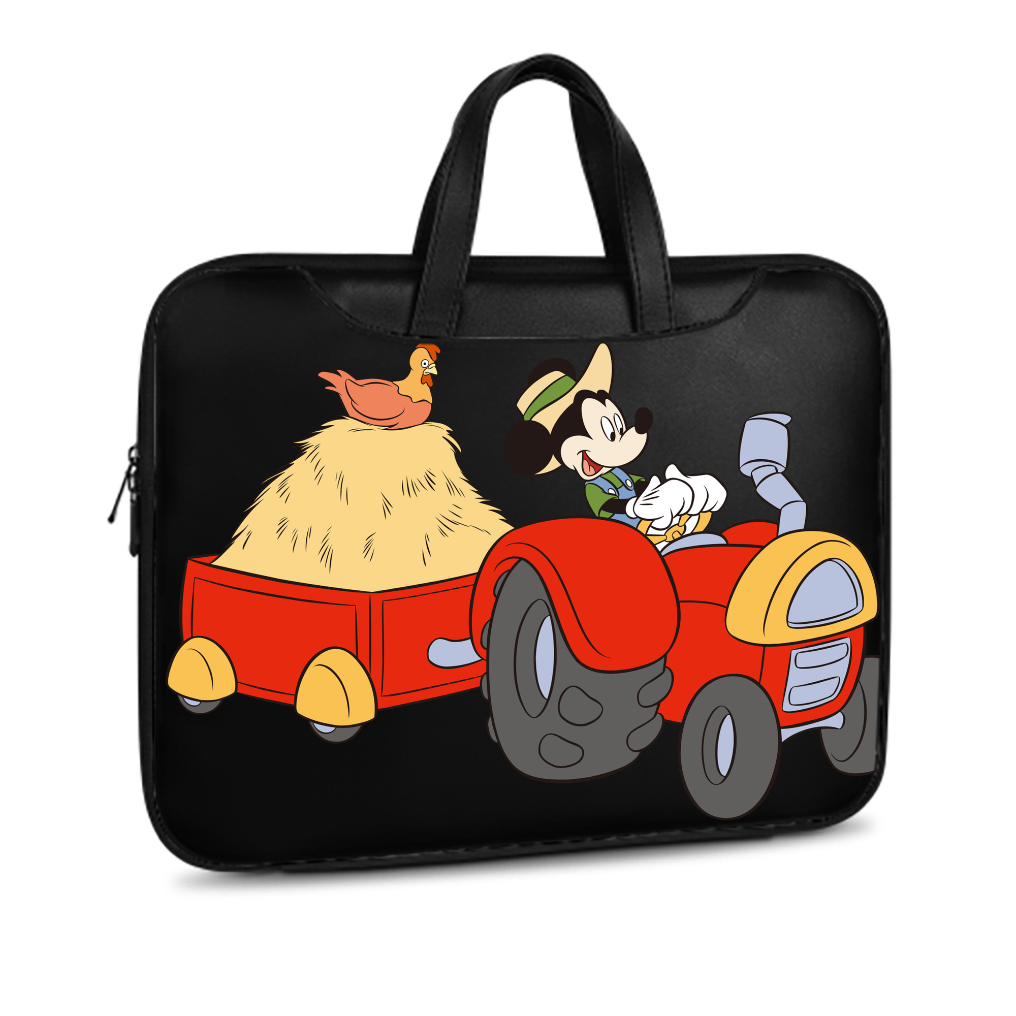 （画像用） ミッキーマウス Mickey Mouse レザーラップトップバッグ　ノートパソコンケース