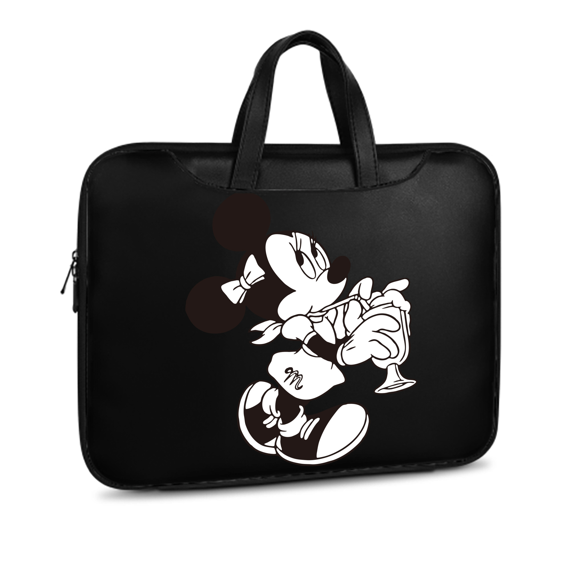 （画像用） ミッキーマウス Mickey Mouse レザーラップトップバッグ　ノートパソコンケース