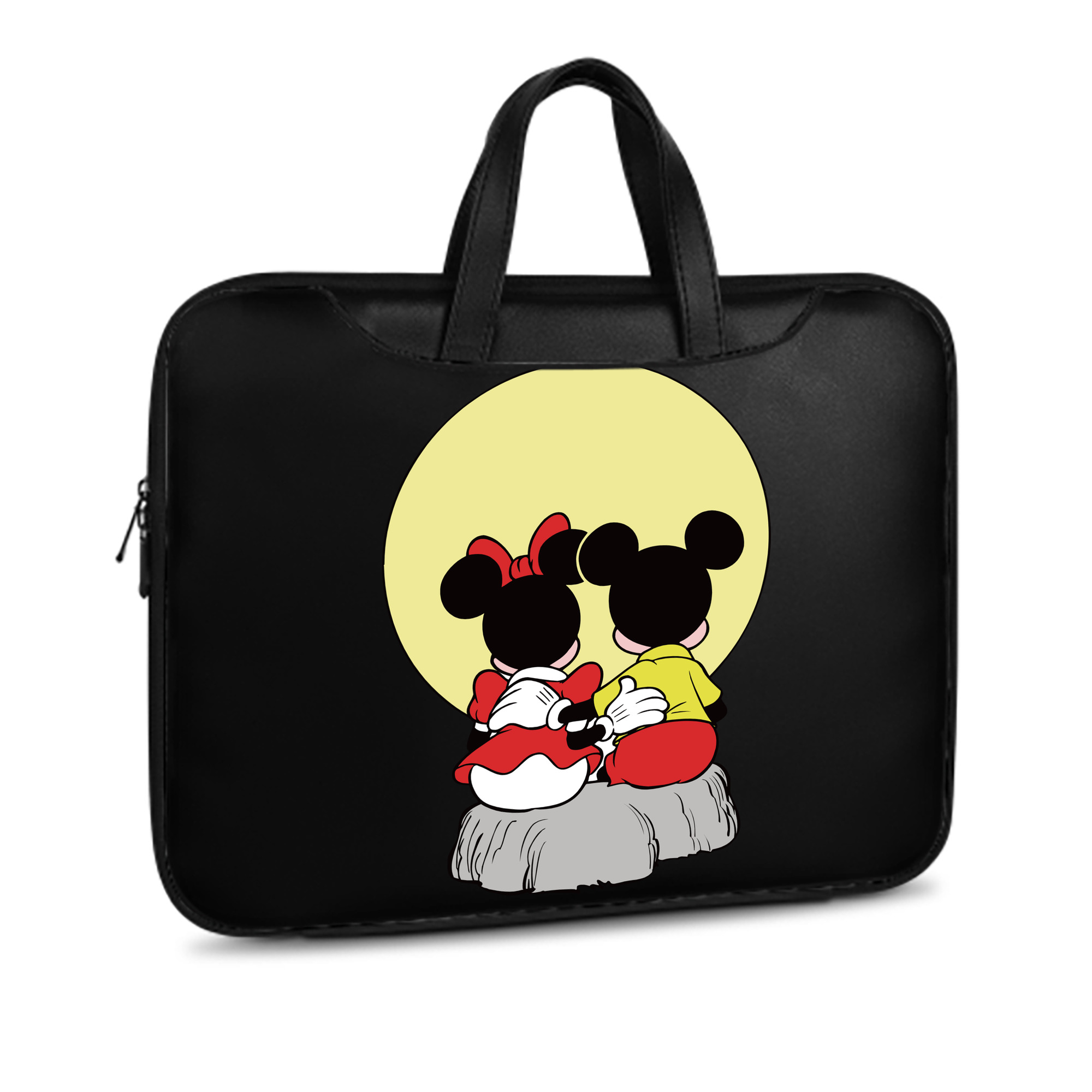 （画像用） ミッキーマウス Mickey Mouse レザーラップトップバッグ　ノートパソコンケース