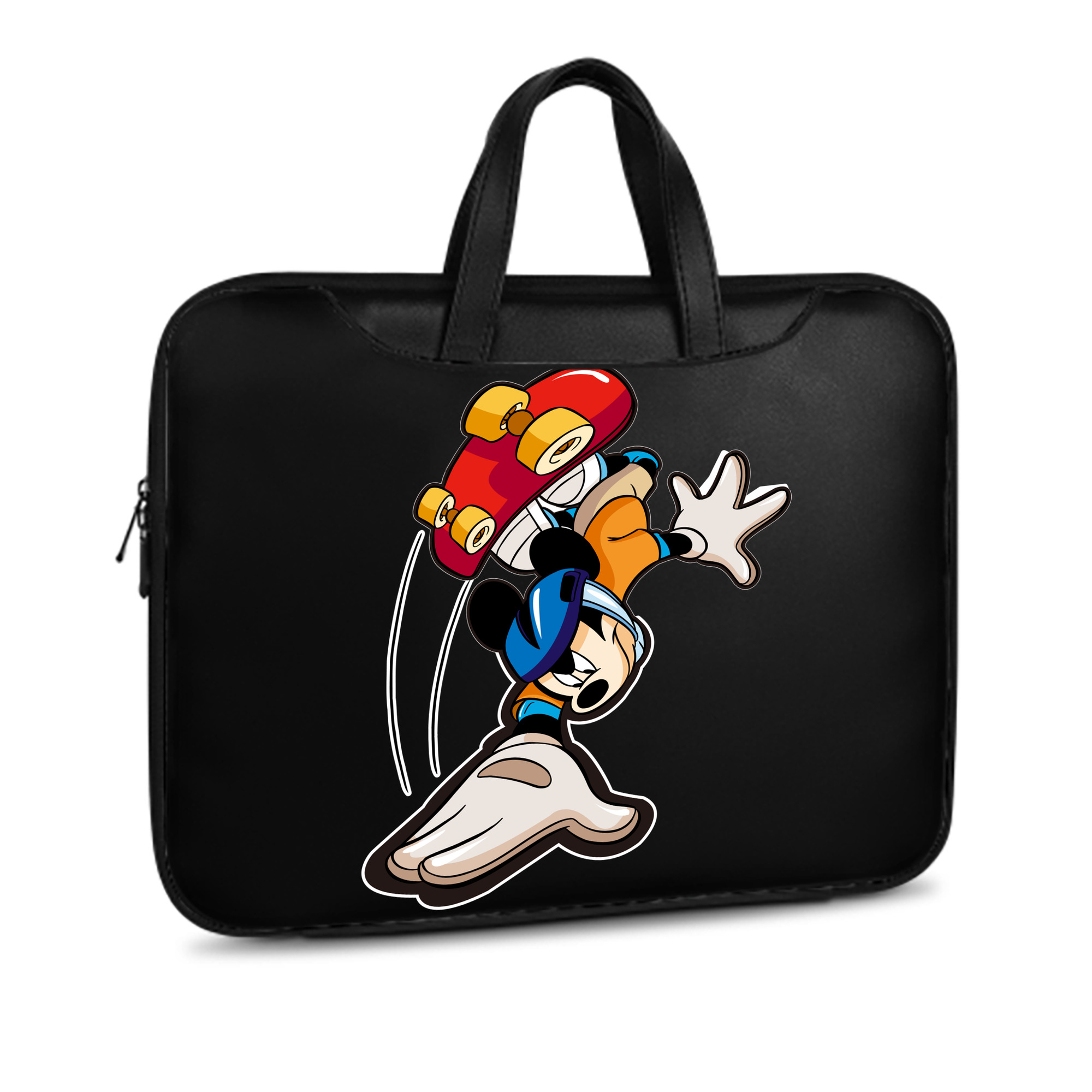 （画像用） ミッキーマウス Mickey Mouse レザーラップトップバッグ　ノートパソコンケース