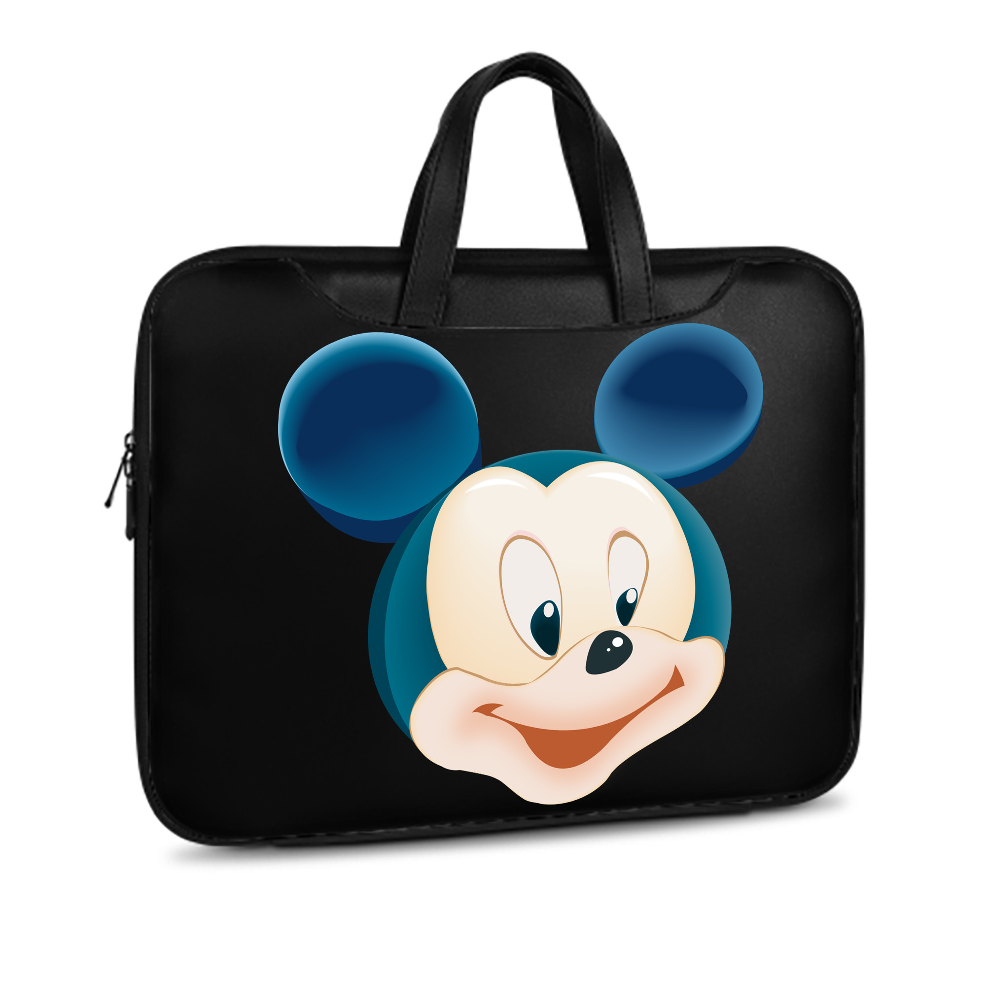 （画像用） ミッキーマウス Mickey Mouse レザーラップトップバッグ　ノートパソコンケース