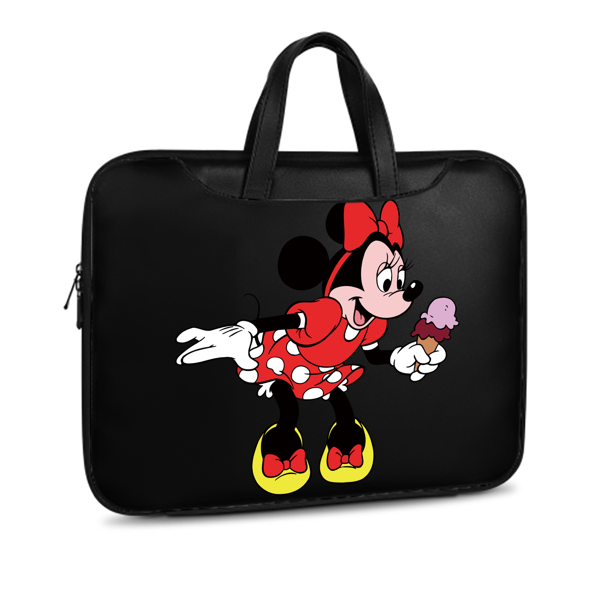 （画像用） ミッキーマウス Mickey Mouse レザーラップトップバッグ　ノートパソコンケース